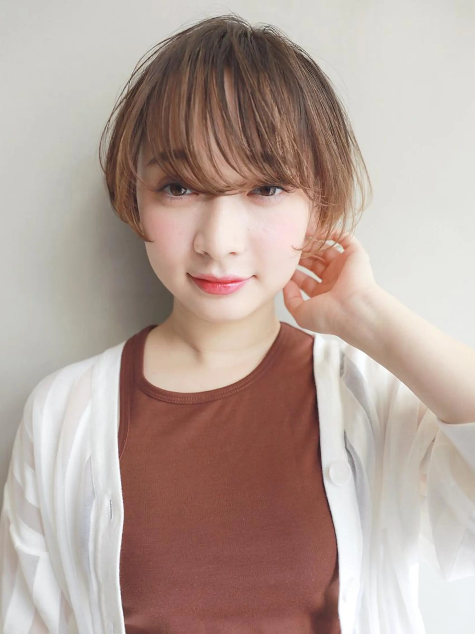 ショート カラー パーマ ヘアアレンジ ITbyALBUM 中野店のヘアスタイル