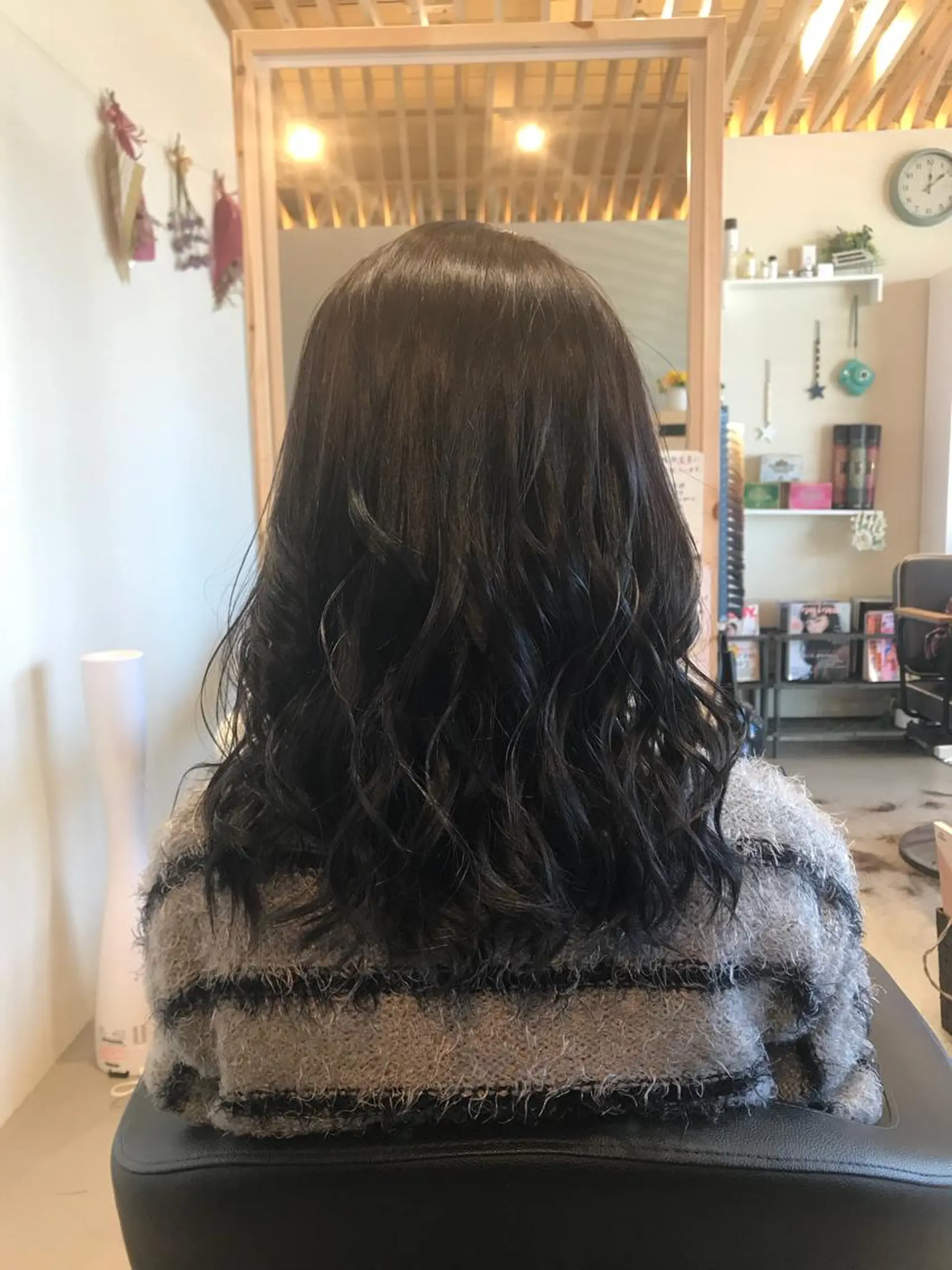 セミロング カラー 関口 友行のヘアスタイル