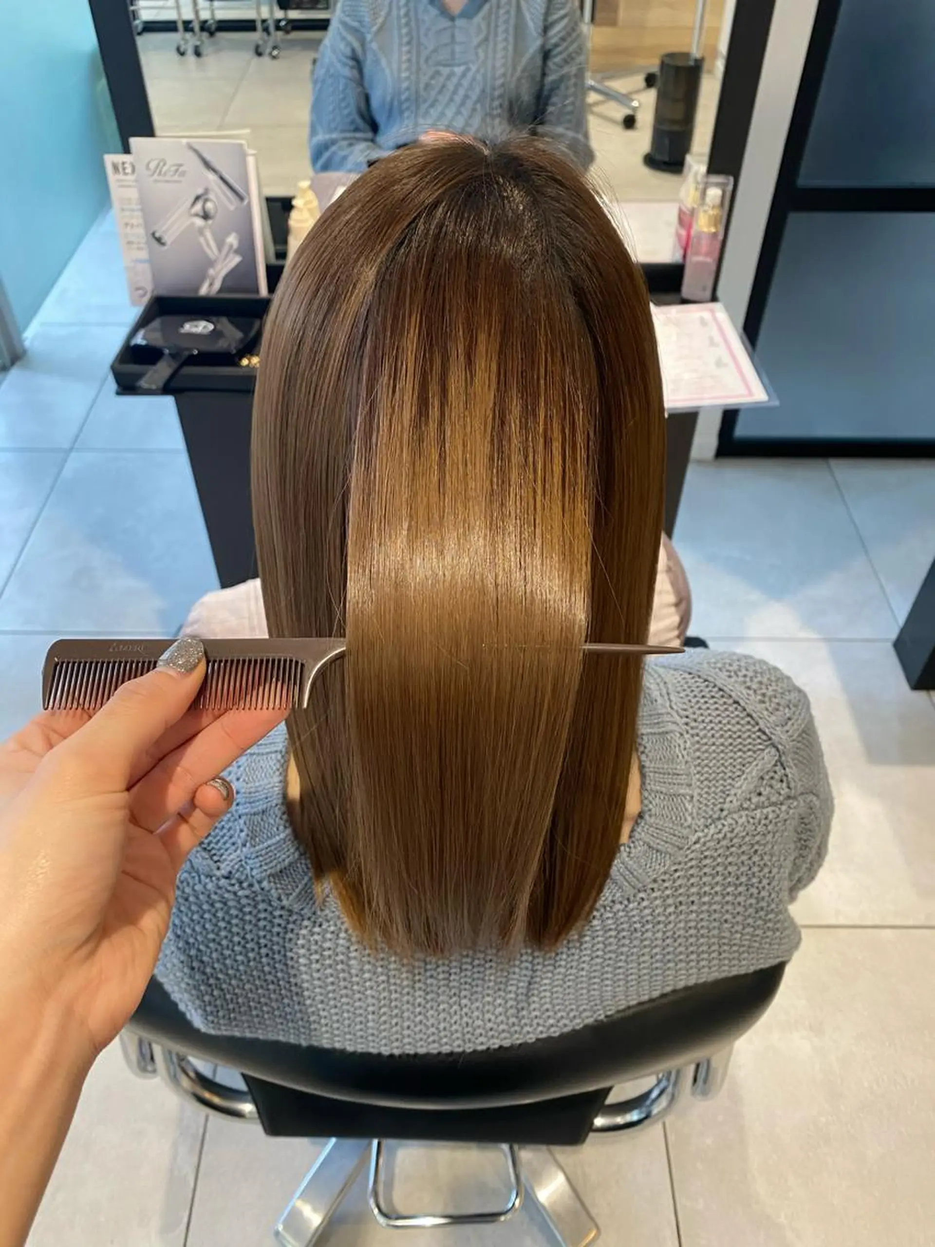 セミロング 梅田美容室 SPADICユヅキ♠のヘアスタイル