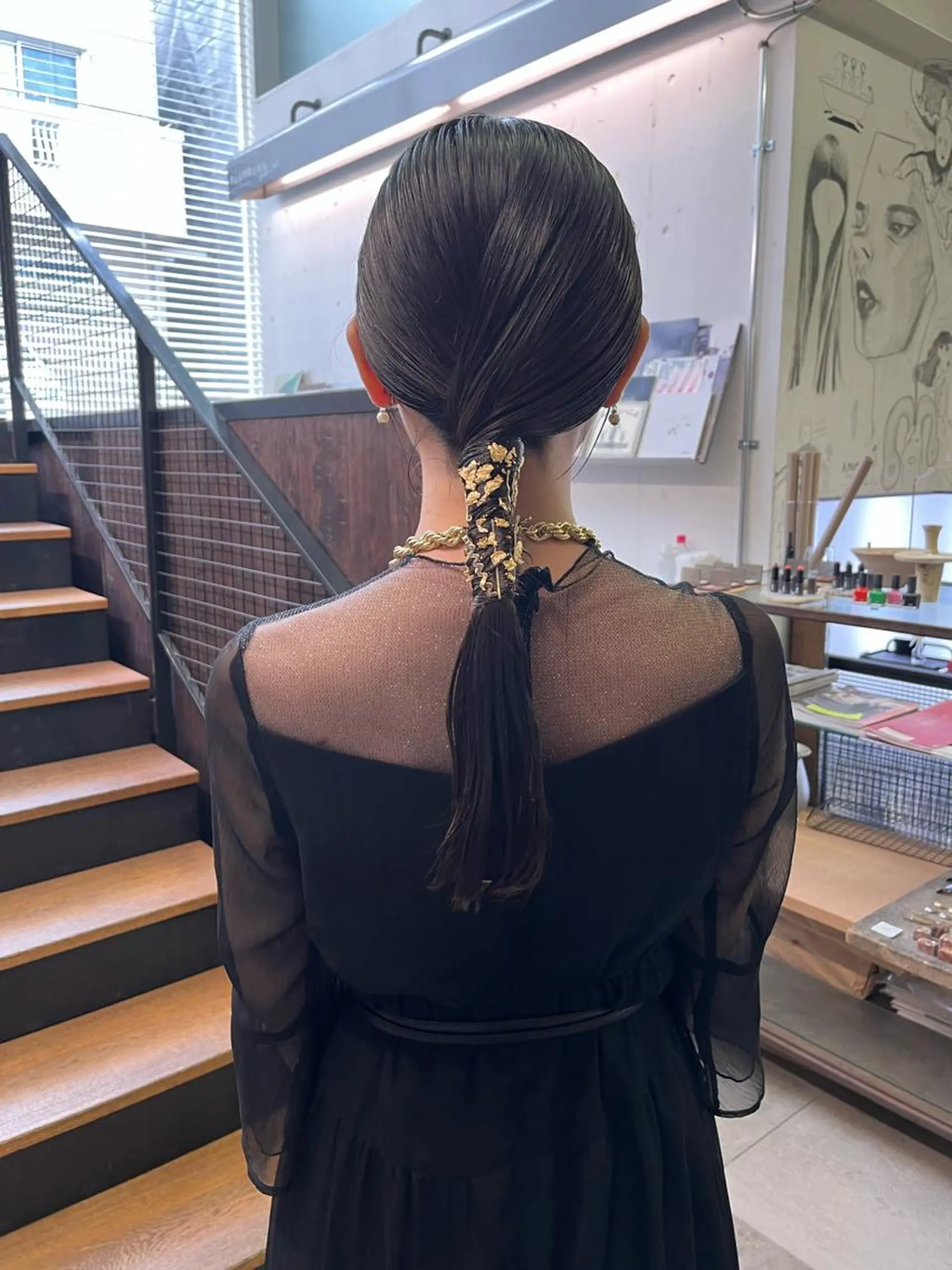 ロング ヘアアレンジ ヘアセット eri kinjoのヘアスタイル