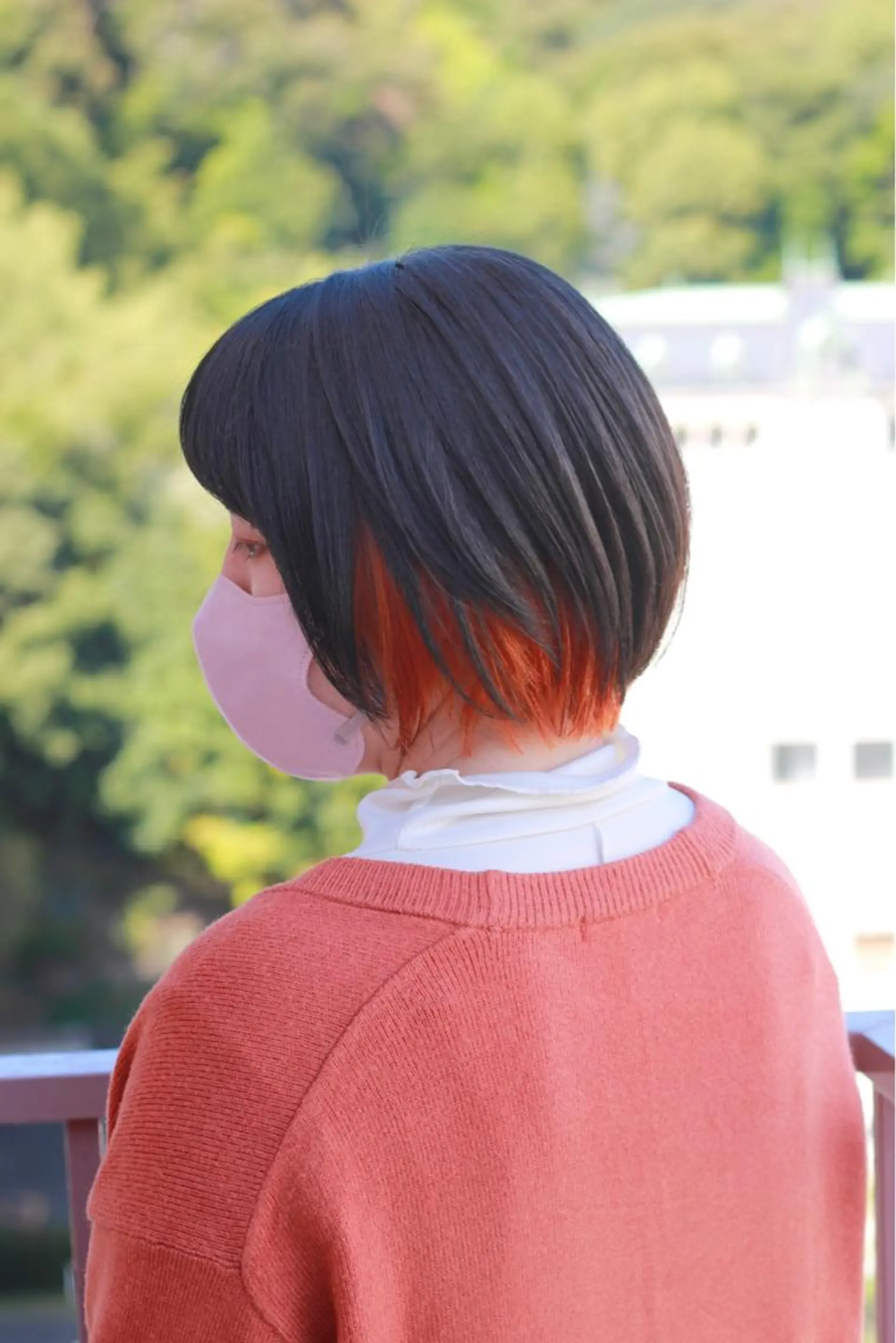 ショート カラー インナーカラー オレンジ ヘアカラー Viage （ビアージュ）のヘアスタイル