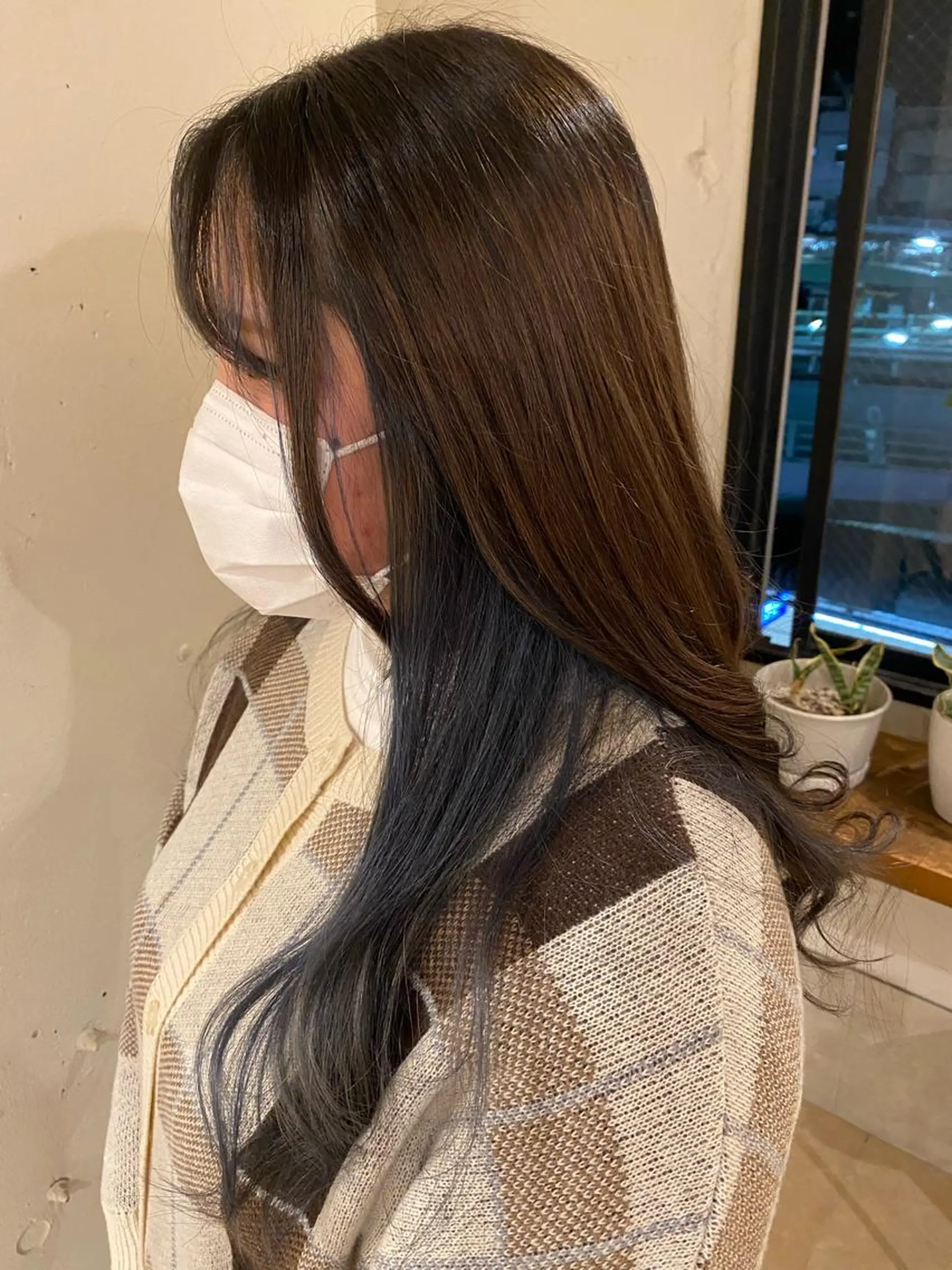 ロング カラー ヘアアレンジ 安澤 彩奈のヘアスタイル