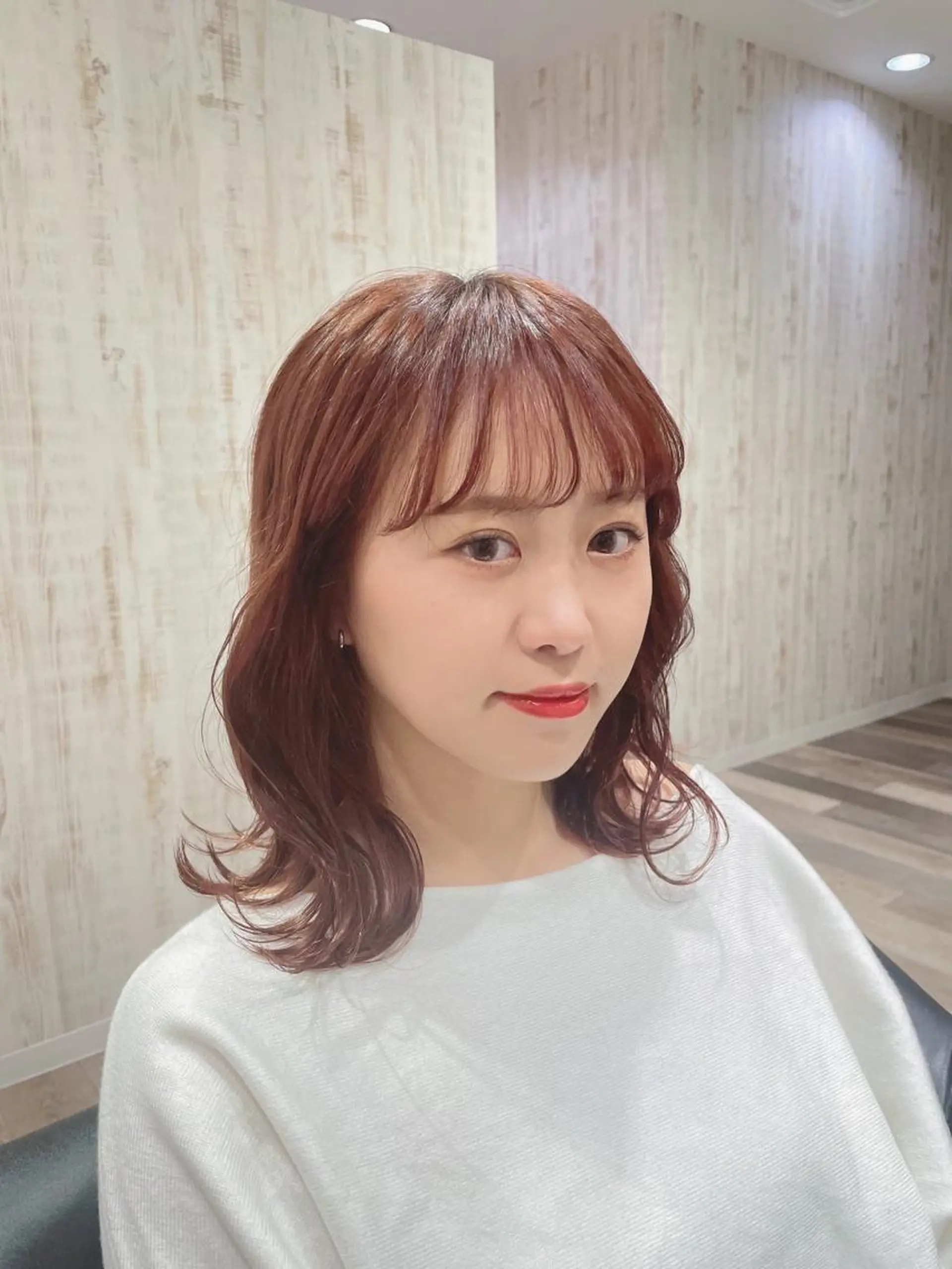 ミディアム カラー ブラウンカラー nana 🌼のヘアスタイル