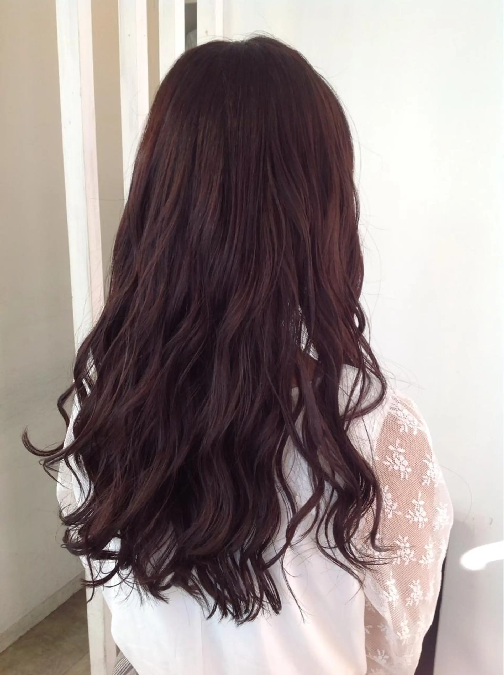 ロング カラー ヘアアレンジ ピンクカラー 榎園 由美のヘアスタイル