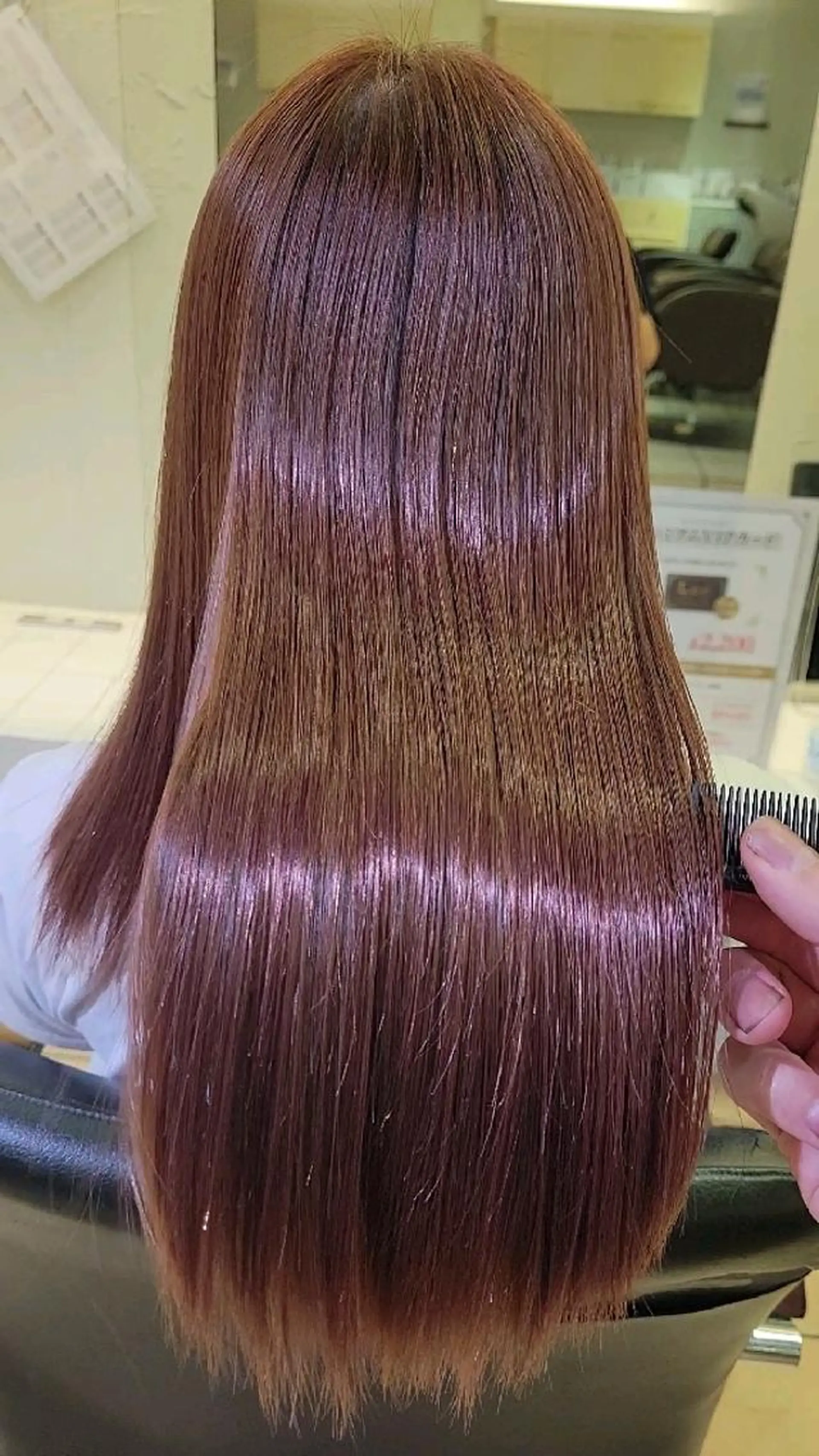 セミロング 髪質改善 トリートメント 縮毛矯正 トリートメント 【髪質改善美容師】t occa茨木篠原健太のヘアスタイル