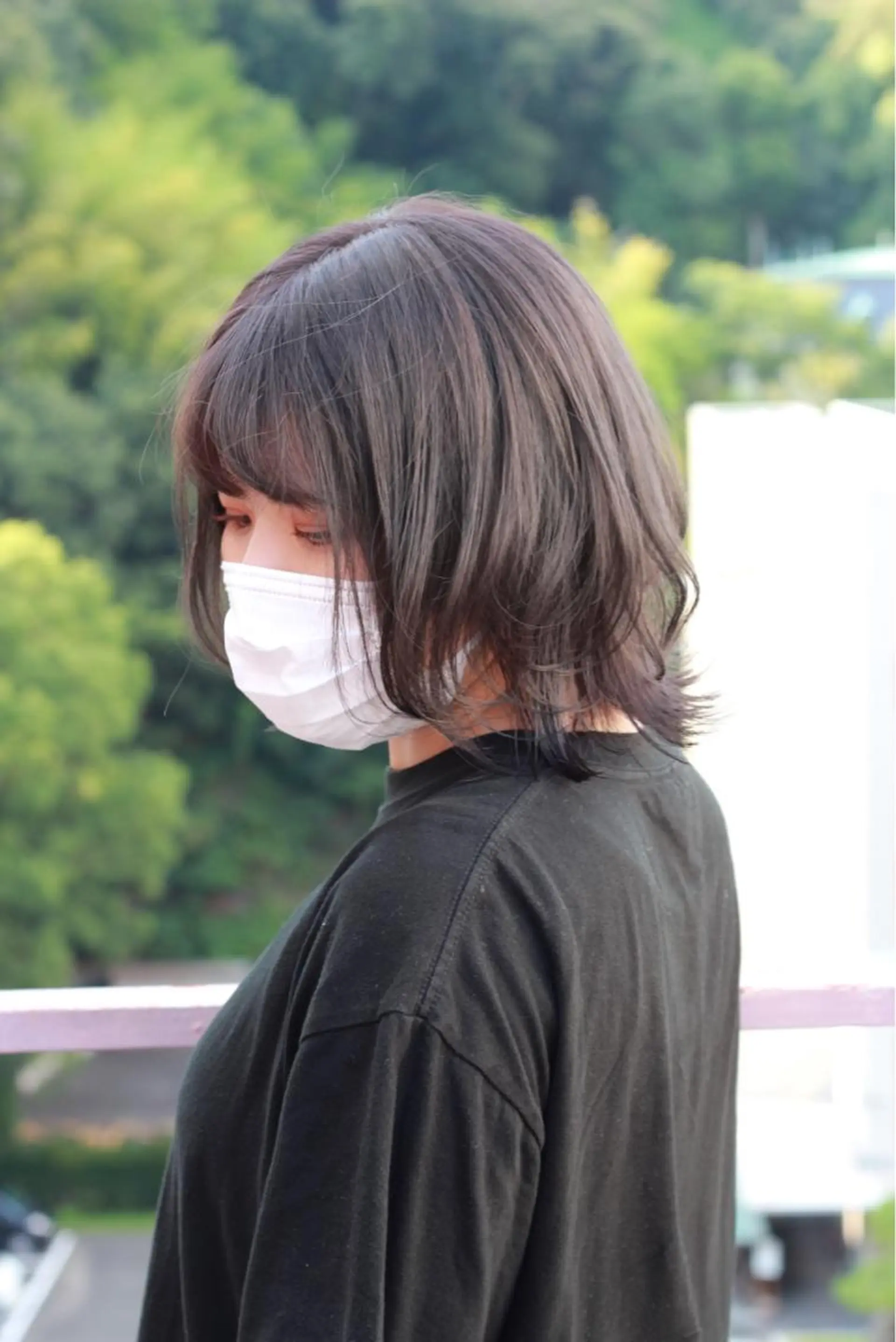 ミディアム カラー グレージュ オリーブグレージュ オリーブグレー ヘアカラー Viage （ビアージュ）のヘアスタイル