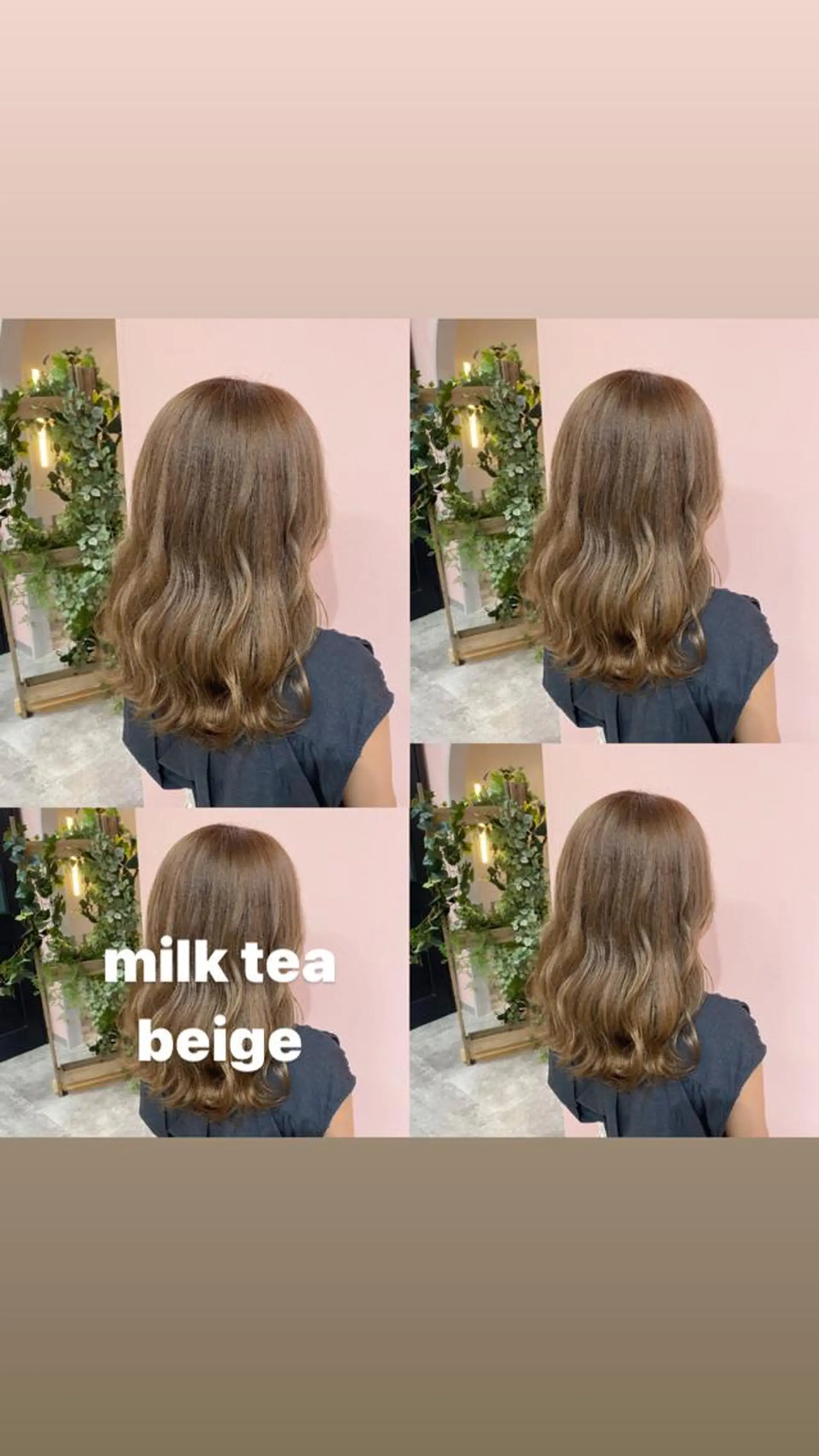 セミロング カラー パーマ ヘアアレンジ ベージュカラー ブリーチ 透明感カラー デザインカラー ハイトーンカラー RIYA❤︎ Aujuaソムリエのヘアスタイル