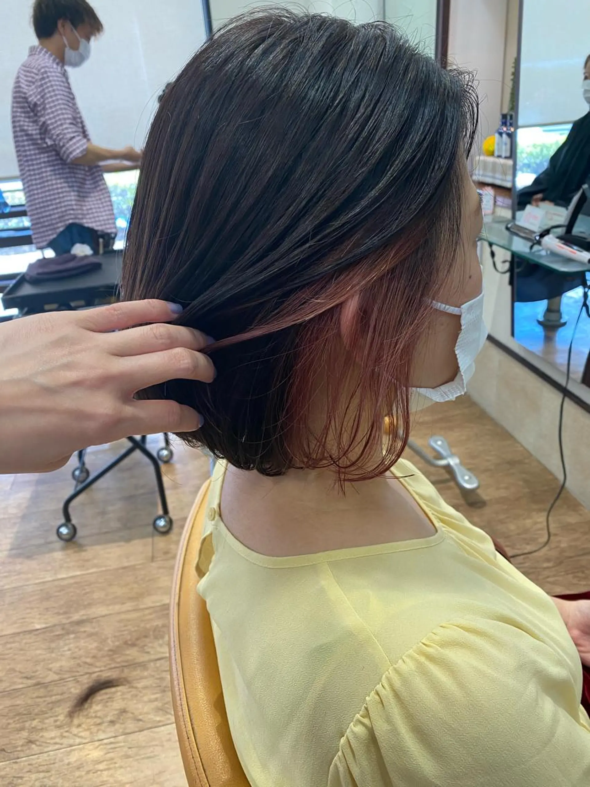 ショート カラー ブリーチ インナーカラー ラベンダーカラー ピンクカラー ピンクラベンダー SUPREME HAIR 船橋店所属・サプリームヘア 飯田みち瑠のヘアスタイル