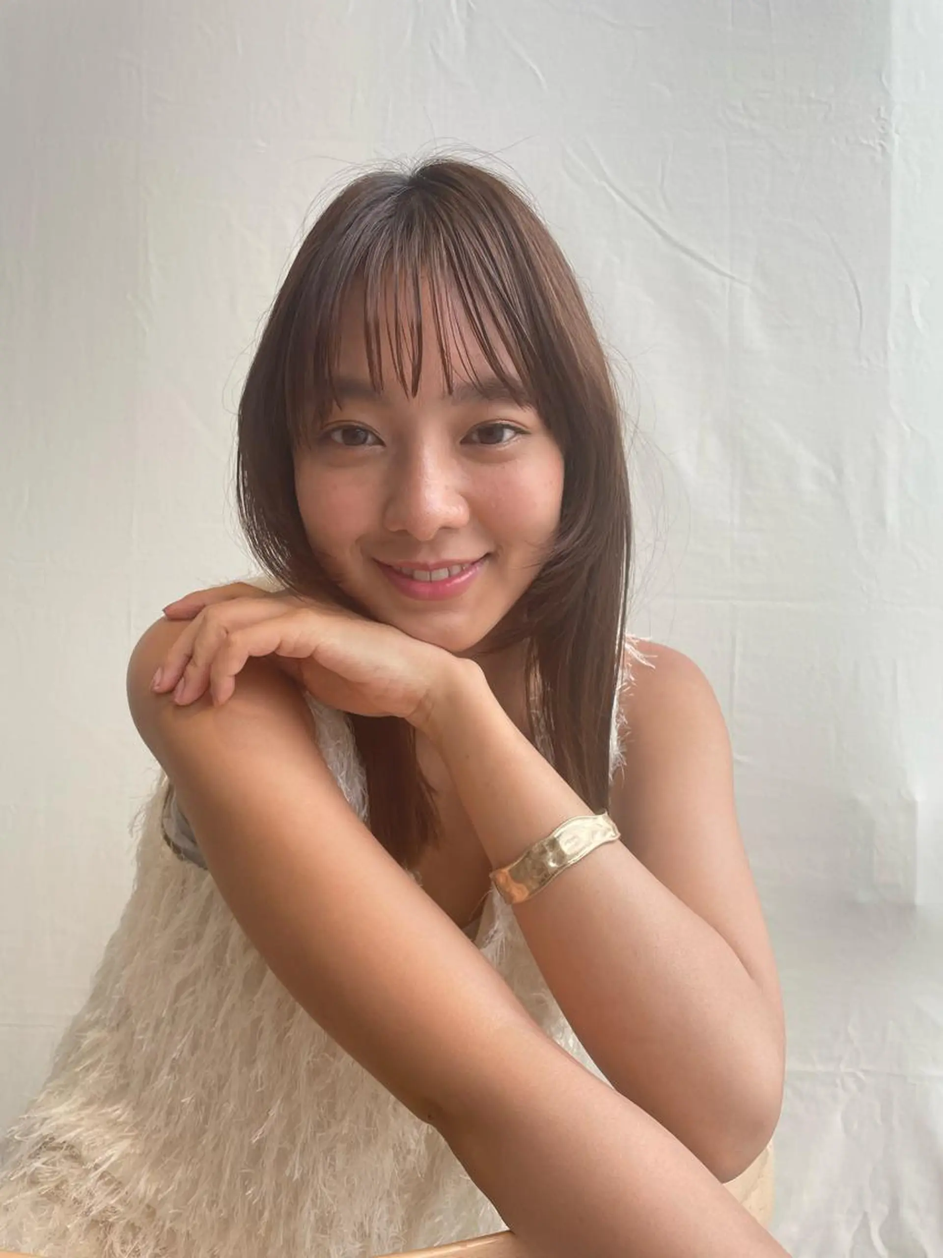 ミディアム カラー 顔まわりレイヤー レイヤーカット カット ヘアカラー トリートメント レイヤーカット🎀 kanaのヘアスタイル