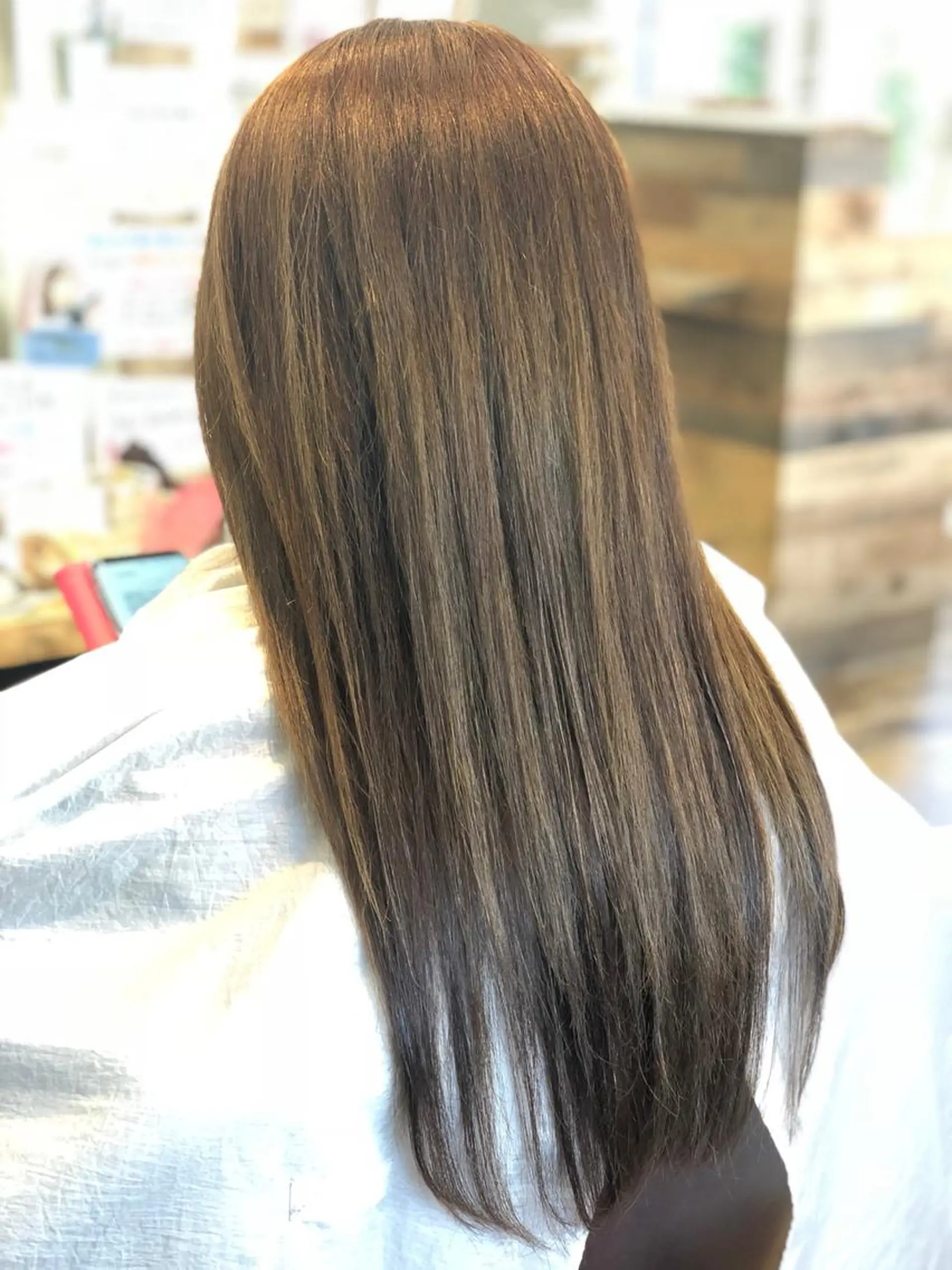 ロング カット ヘアカラー トリートメント 戸津川 隆人のヘアスタイル