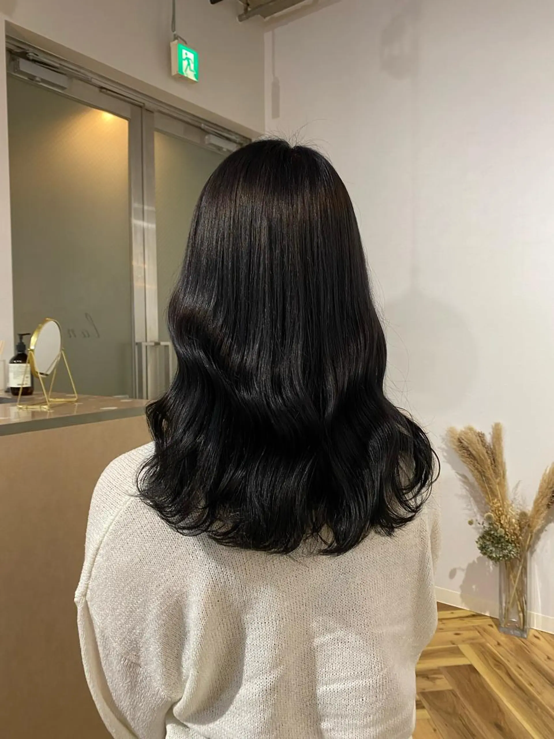 ロング カラー 黒髪 ブリーチ ブルーカラー ヘアカラー Ayaka🩰🎀 ガーリー/暖色♡のヘアスタイル
