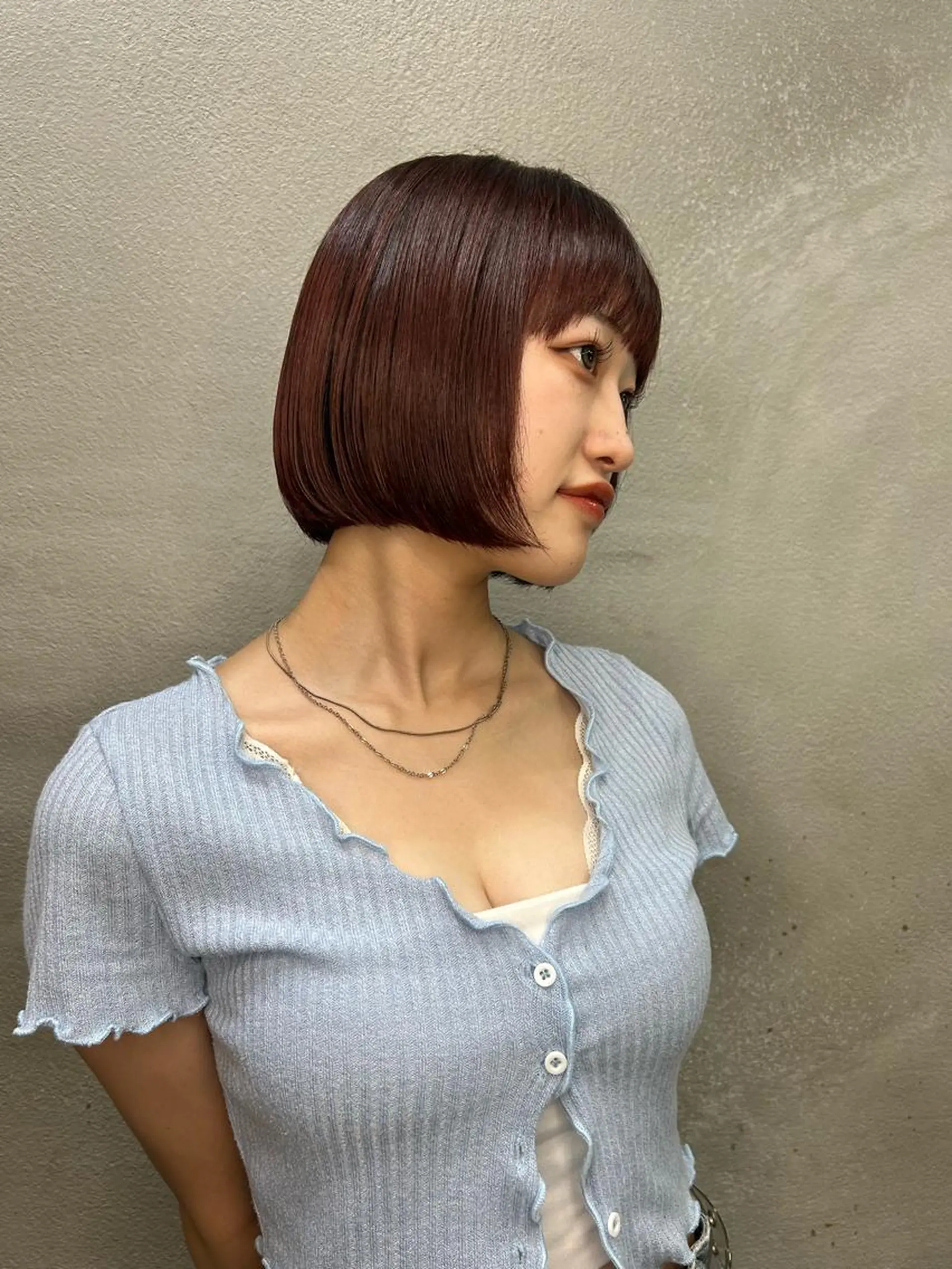 ミディアム カラー ☕️結【suii.】 ボブ/ヘアセット☕️のヘアスタイル