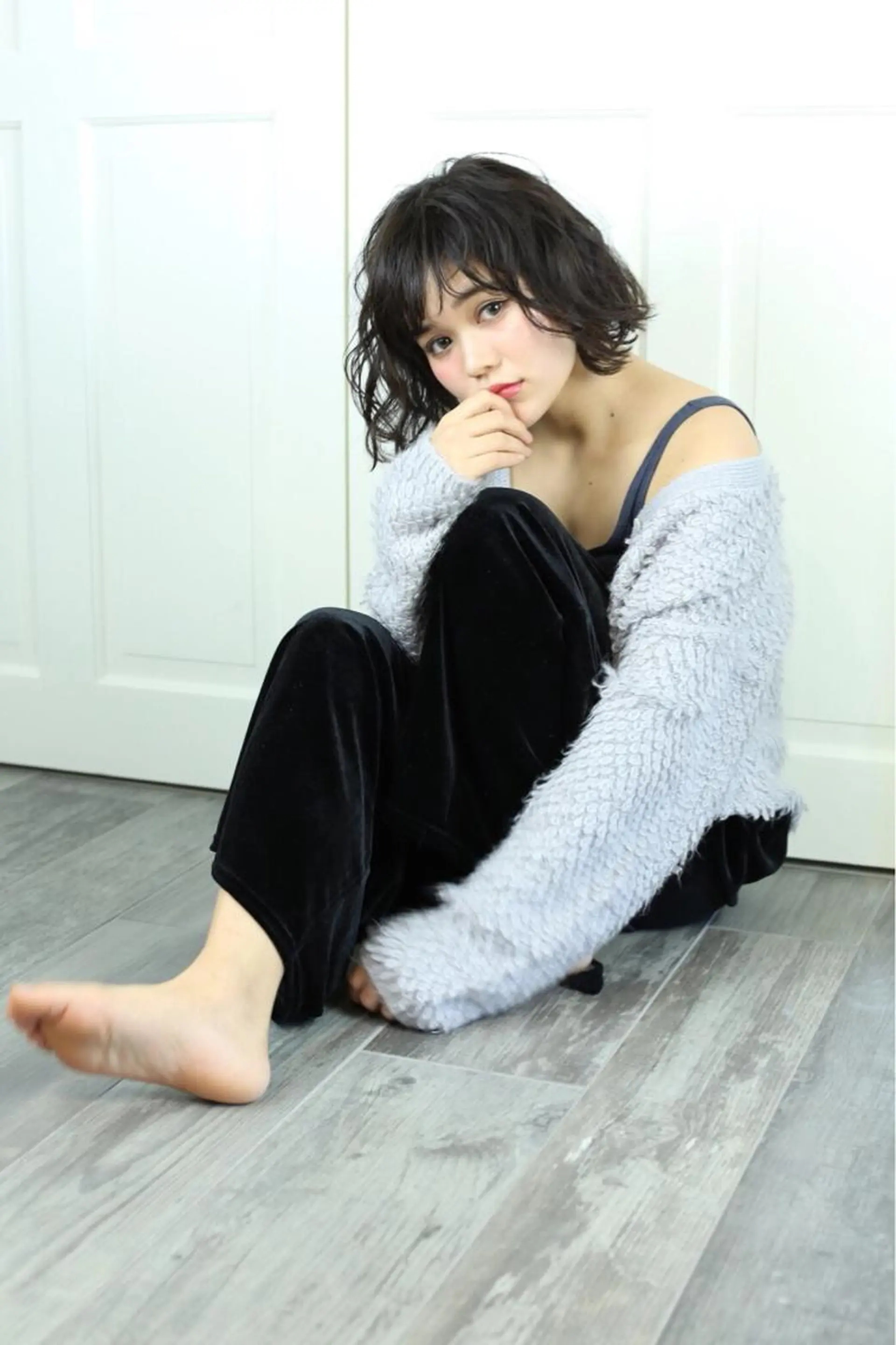 ミディアム 米倉 群のヘアスタイル