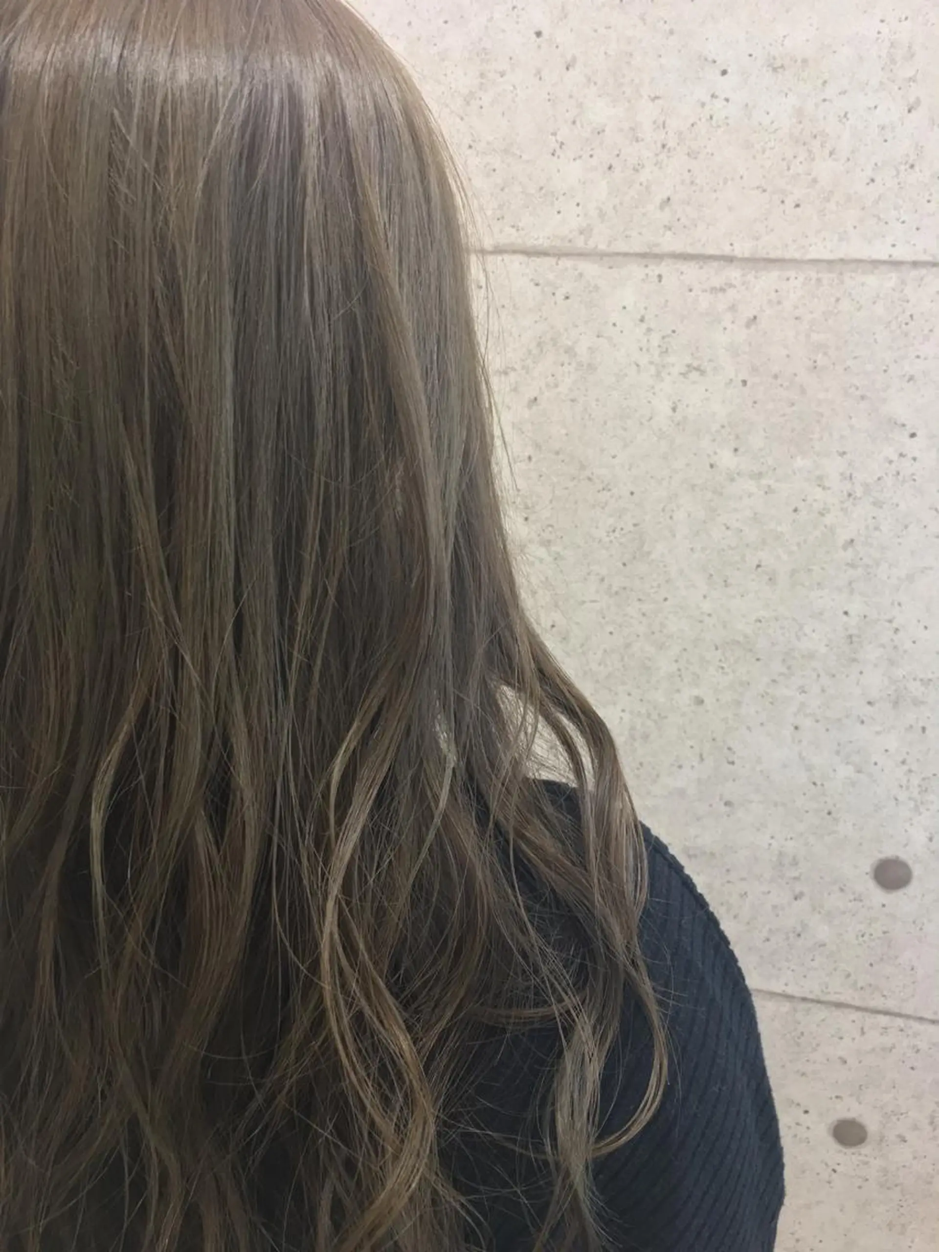 ロング カラー グレージュ ハイライトカラー ハイライト RUMéL 🌙YUIのマツエク・マツパデザイン