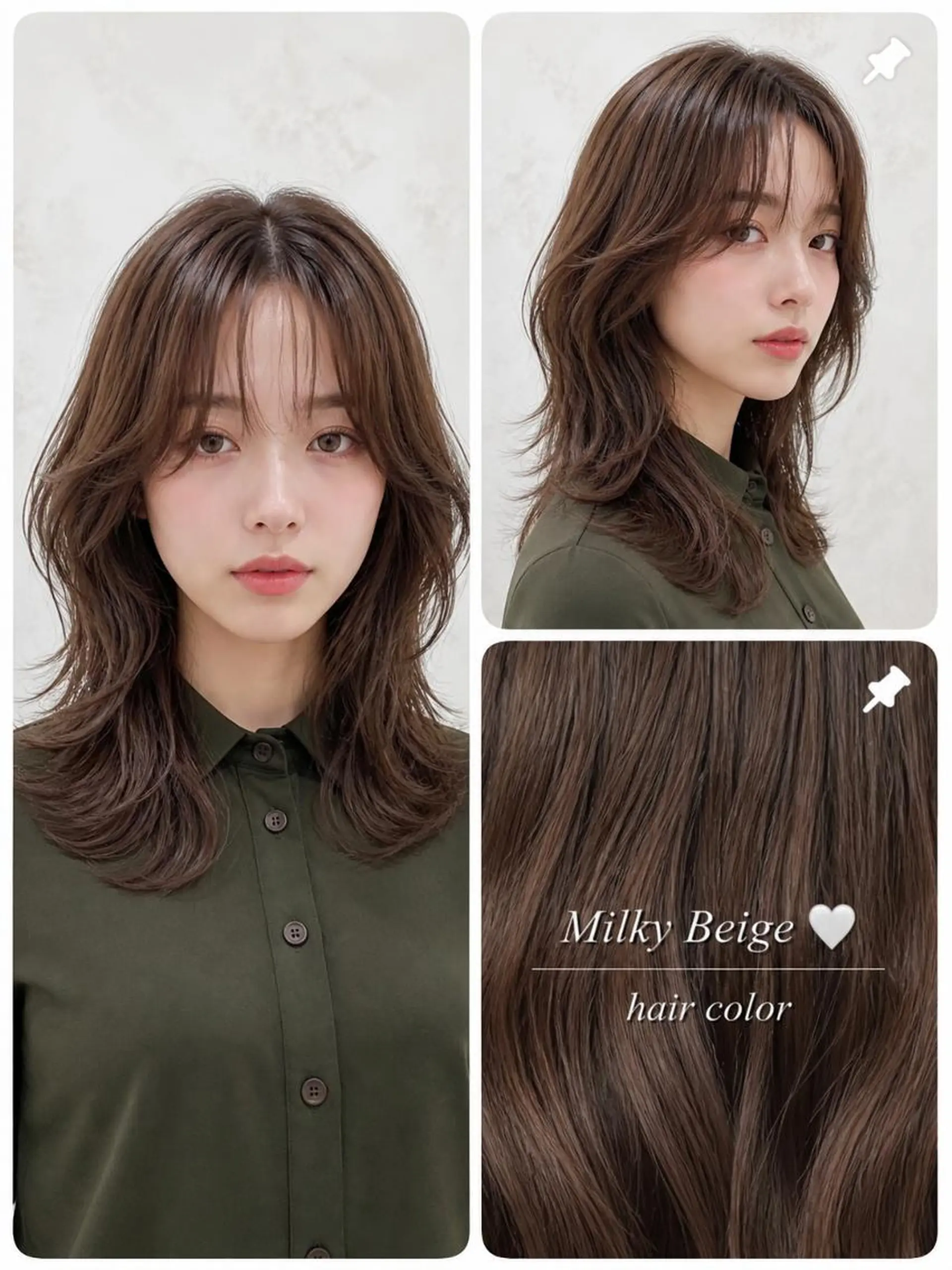 セミロング 髪質改善cn nakaoのヘアスタイル