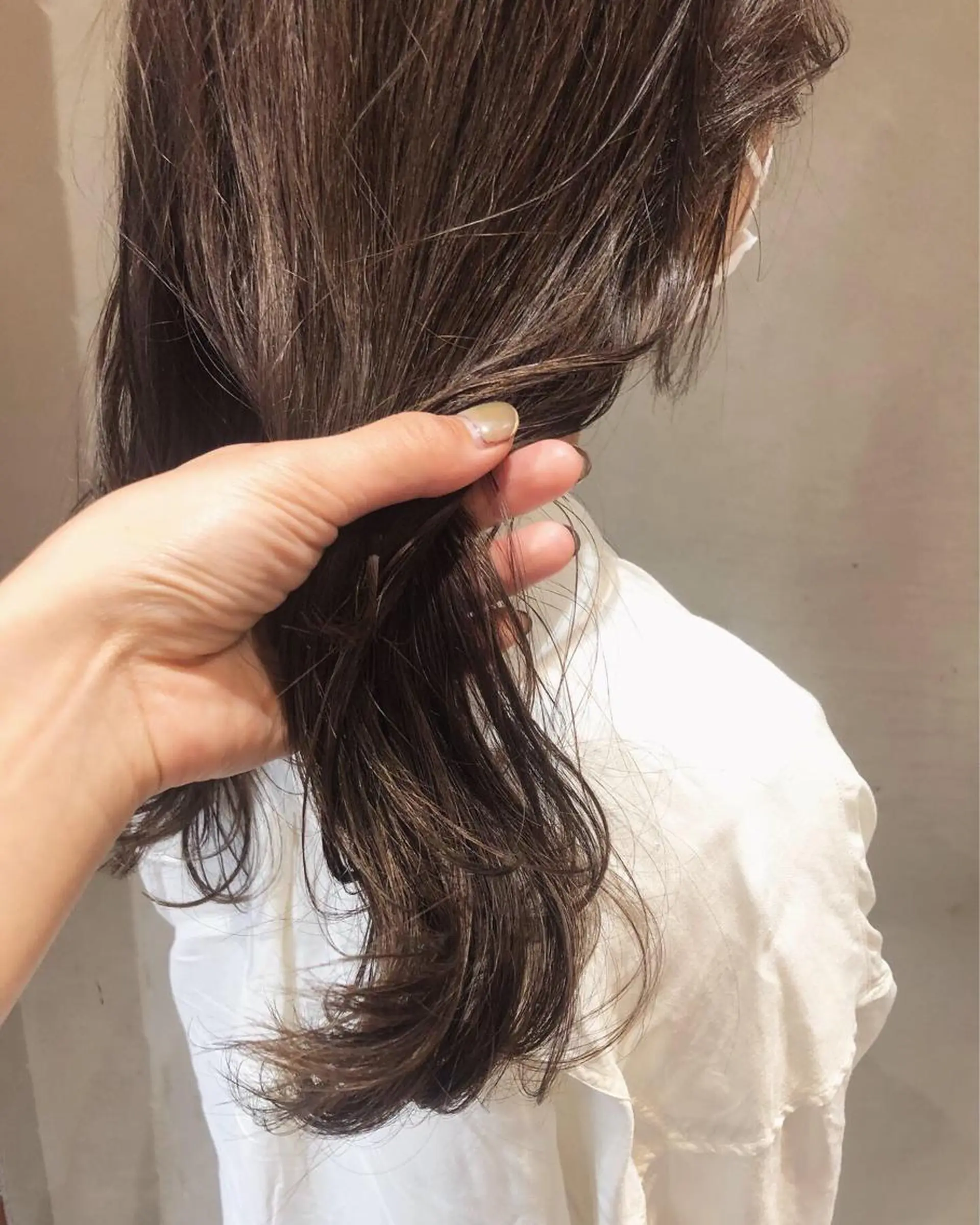 ロング カラー ヘアアレンジ 酸性縮毛矯正🧴韓国 レイヤー/髪質改善のヘアスタイル