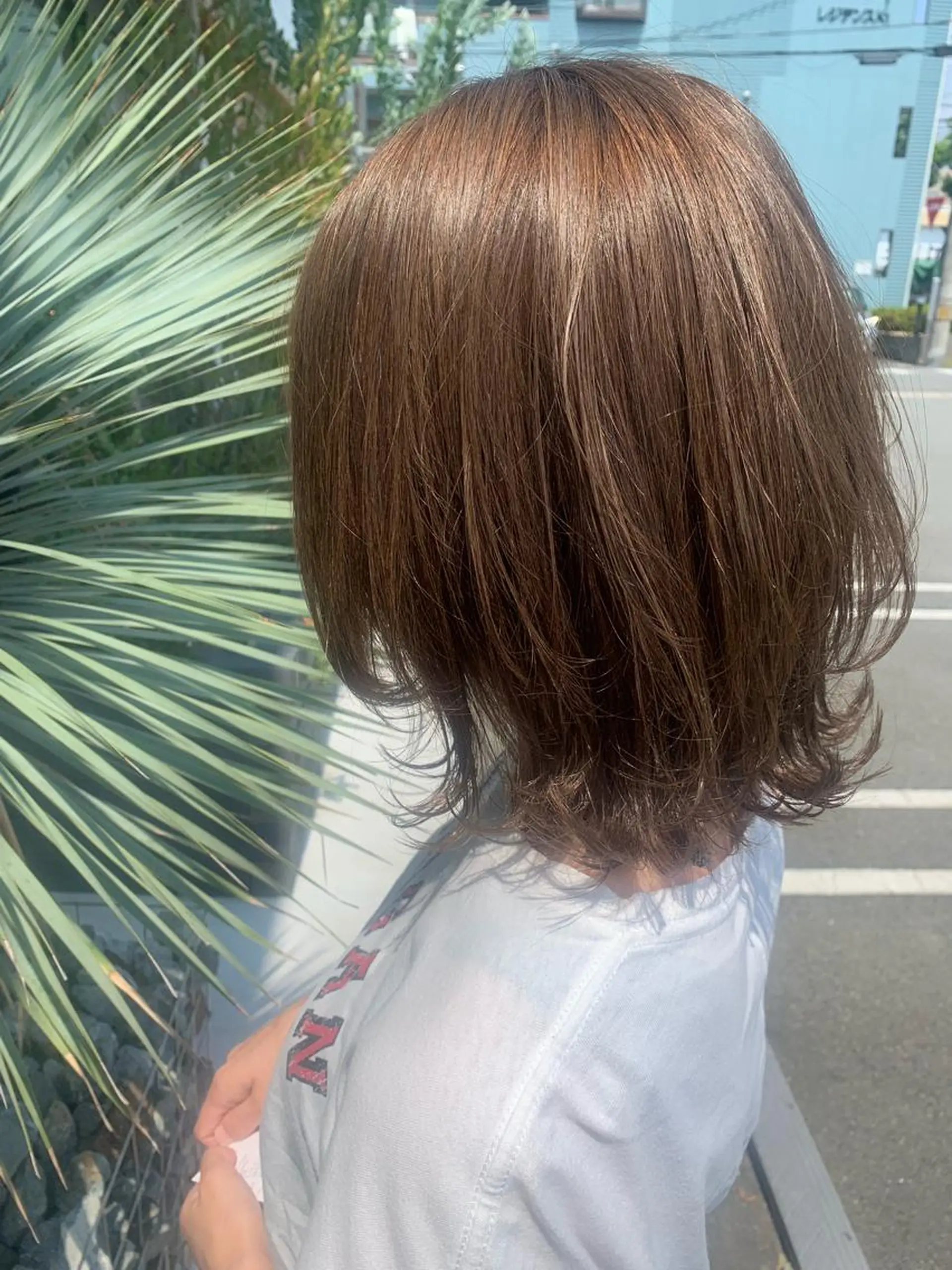 ミディアム カラー mu ku.のヘアスタイル