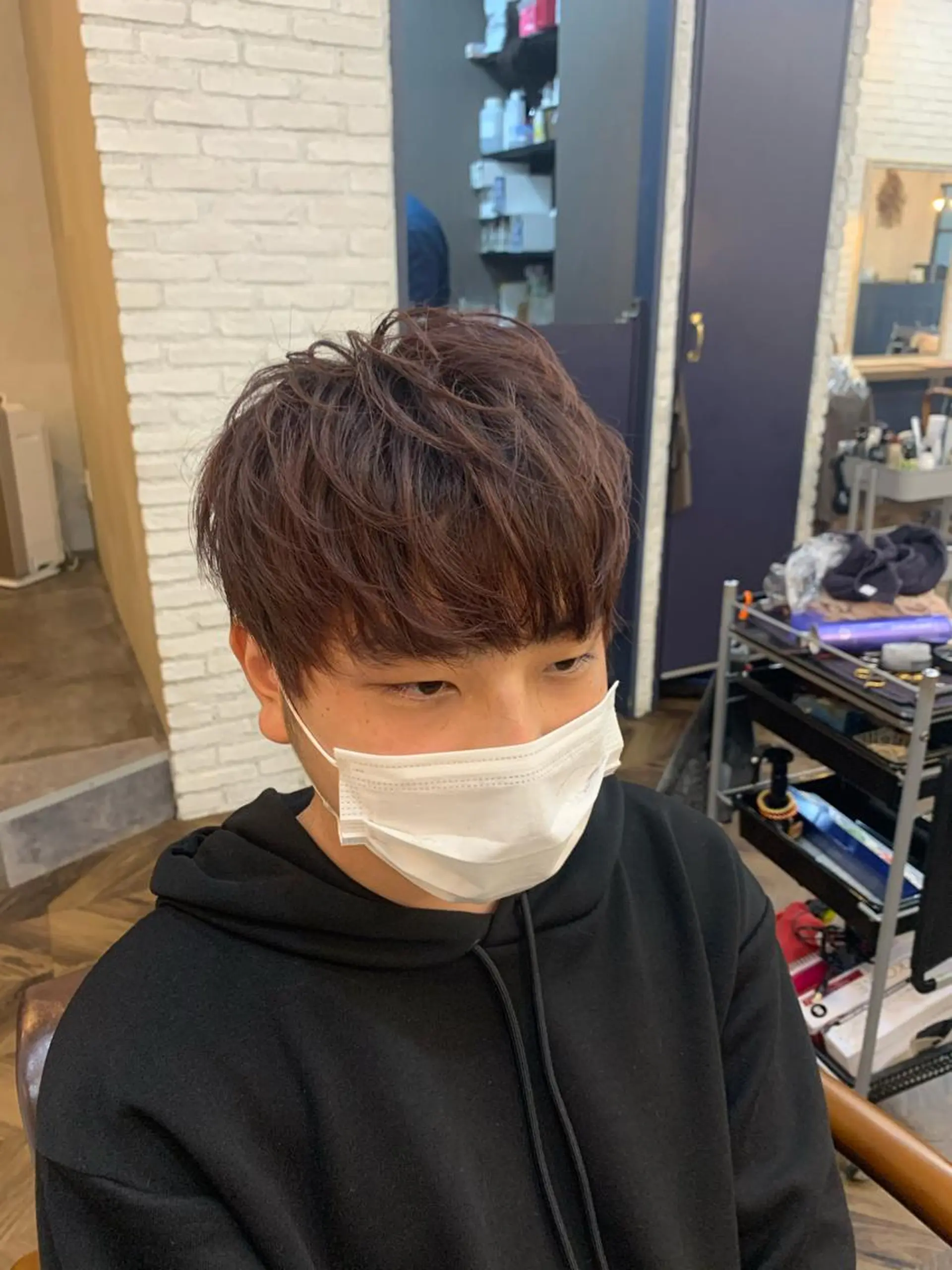 カラー メンズ マッシュ 刈り上げ fifth大川 尚輝のヘアスタイル