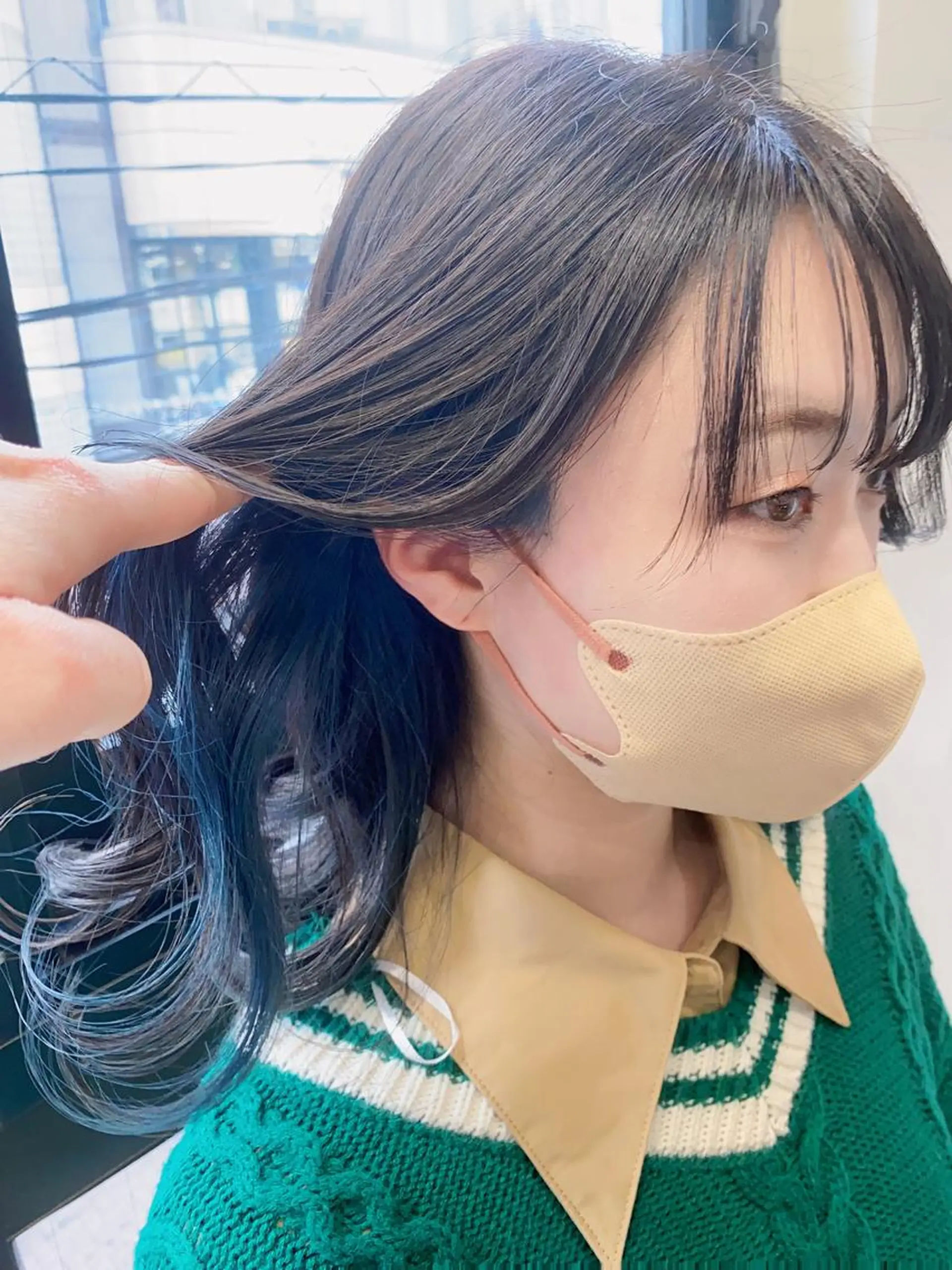 ミディアム カラー くびれヘア 韓国風ヘア カット ヘアカラー トリートメント 韓国ヘア🇰🇷 スズキのヘアスタイル