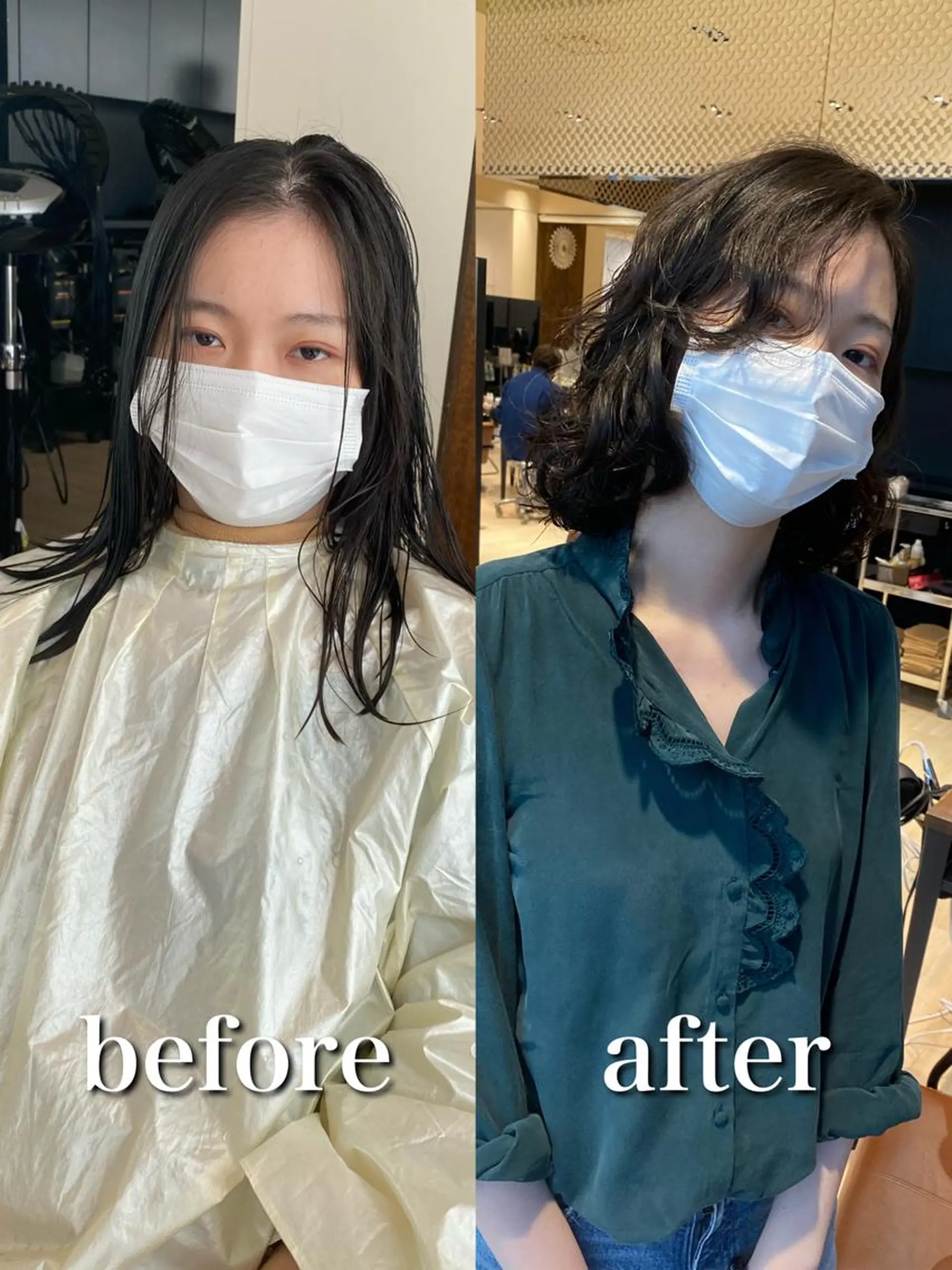 ミディアム くびれヘア 顔周りカット 小顔カット トリートメント カット 【1日2名様限定】 AFLOAT白川雄副のヘアスタイル