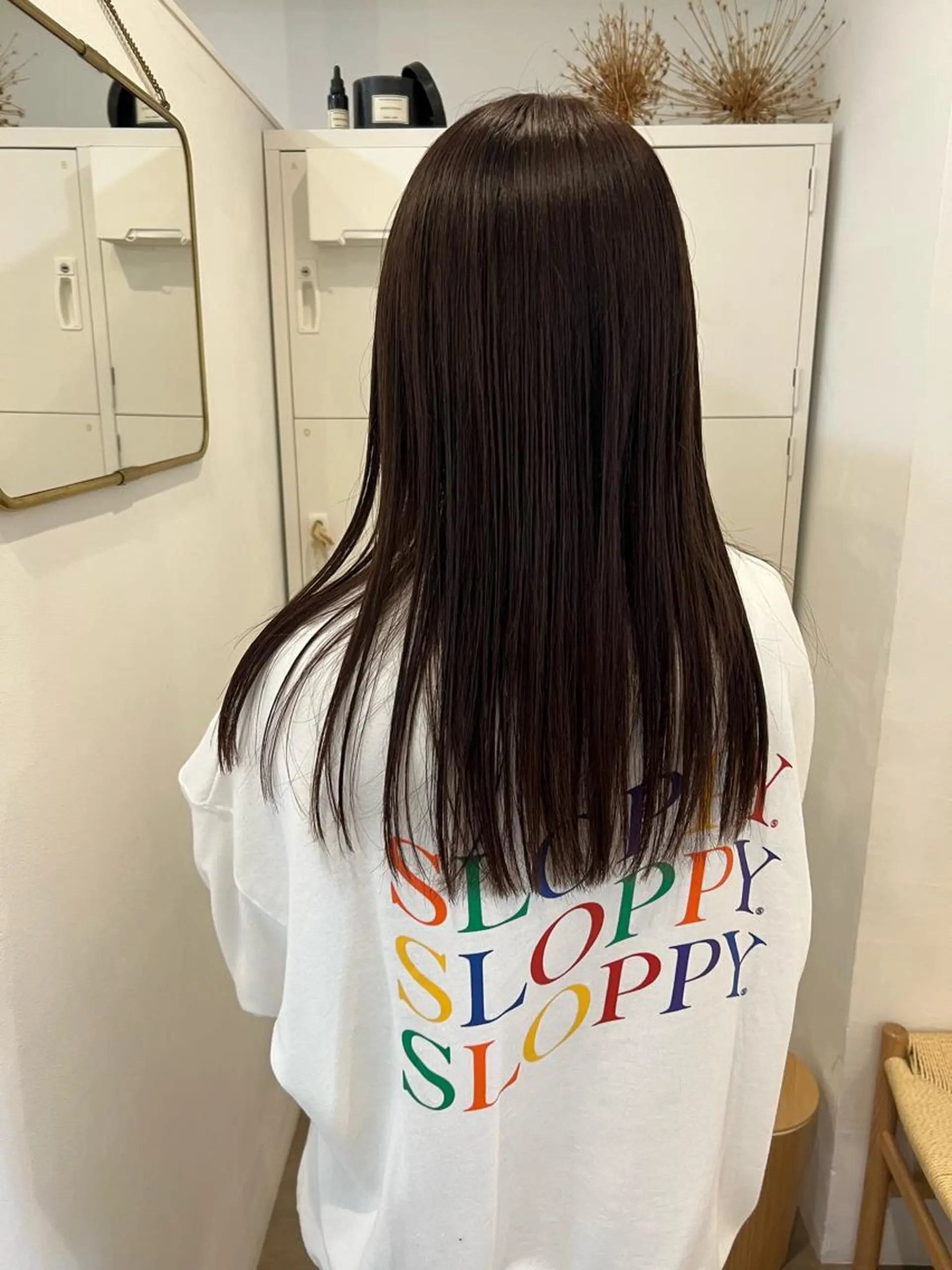 ロング カラー 髪質改善 カット 縮毛矯正 透明感カラー、 アレンジ/miyuのヘアスタイル