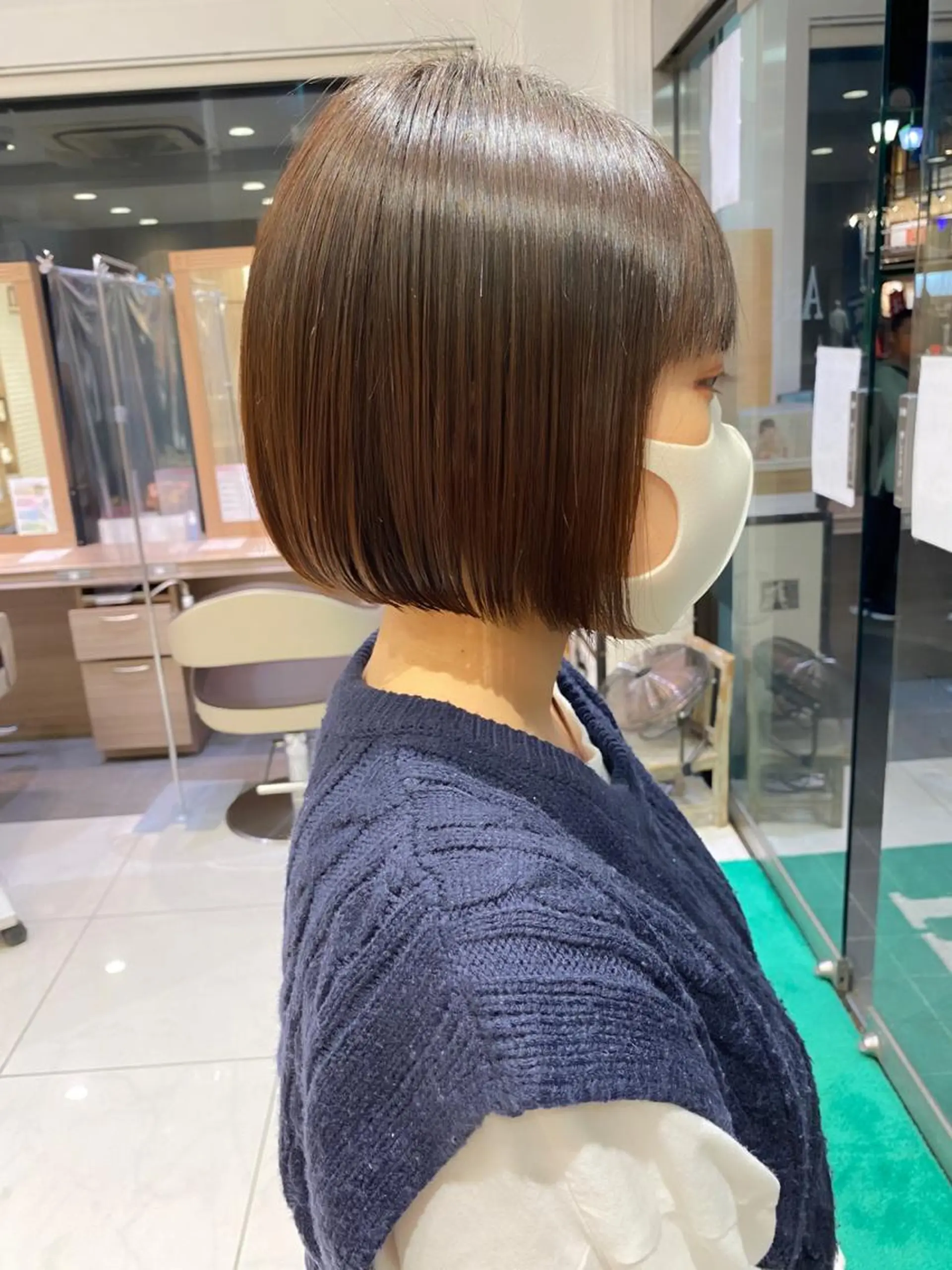 ショート カラー ブラウンカラー ココアブラウン ボブ 寺内 紳悟のヘアスタイル