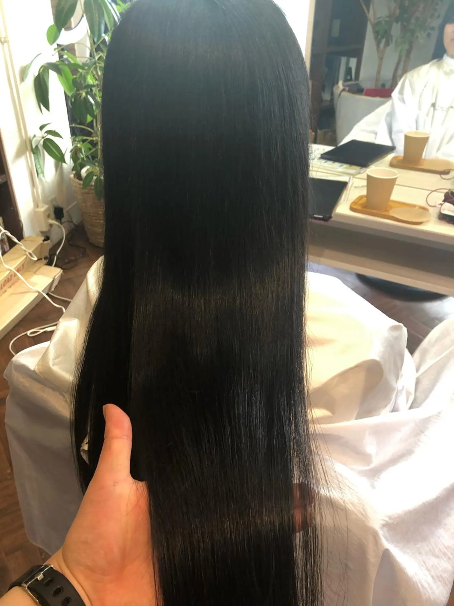 ロング カラー 髪質改善 加茂 綾香のヘアスタイル