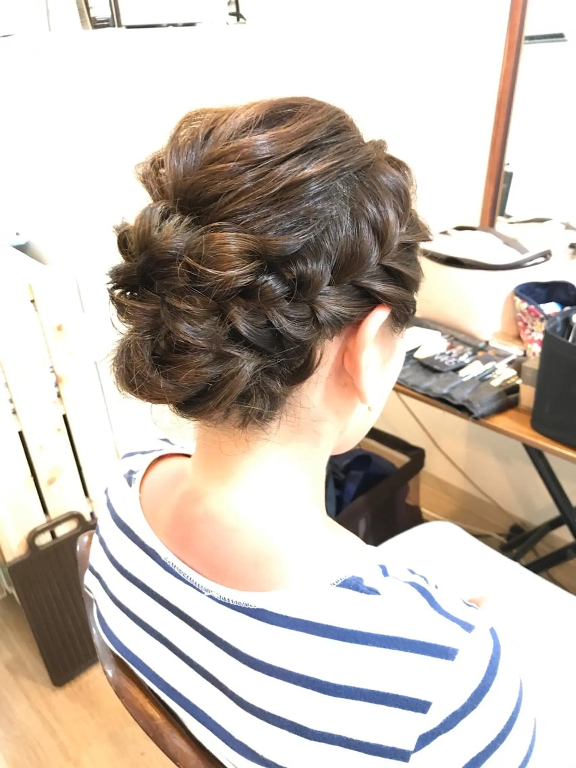 セミロング ヘアアレンジ 早朝✨ヘアセット 着付け/清水玲歌のヘアスタイル