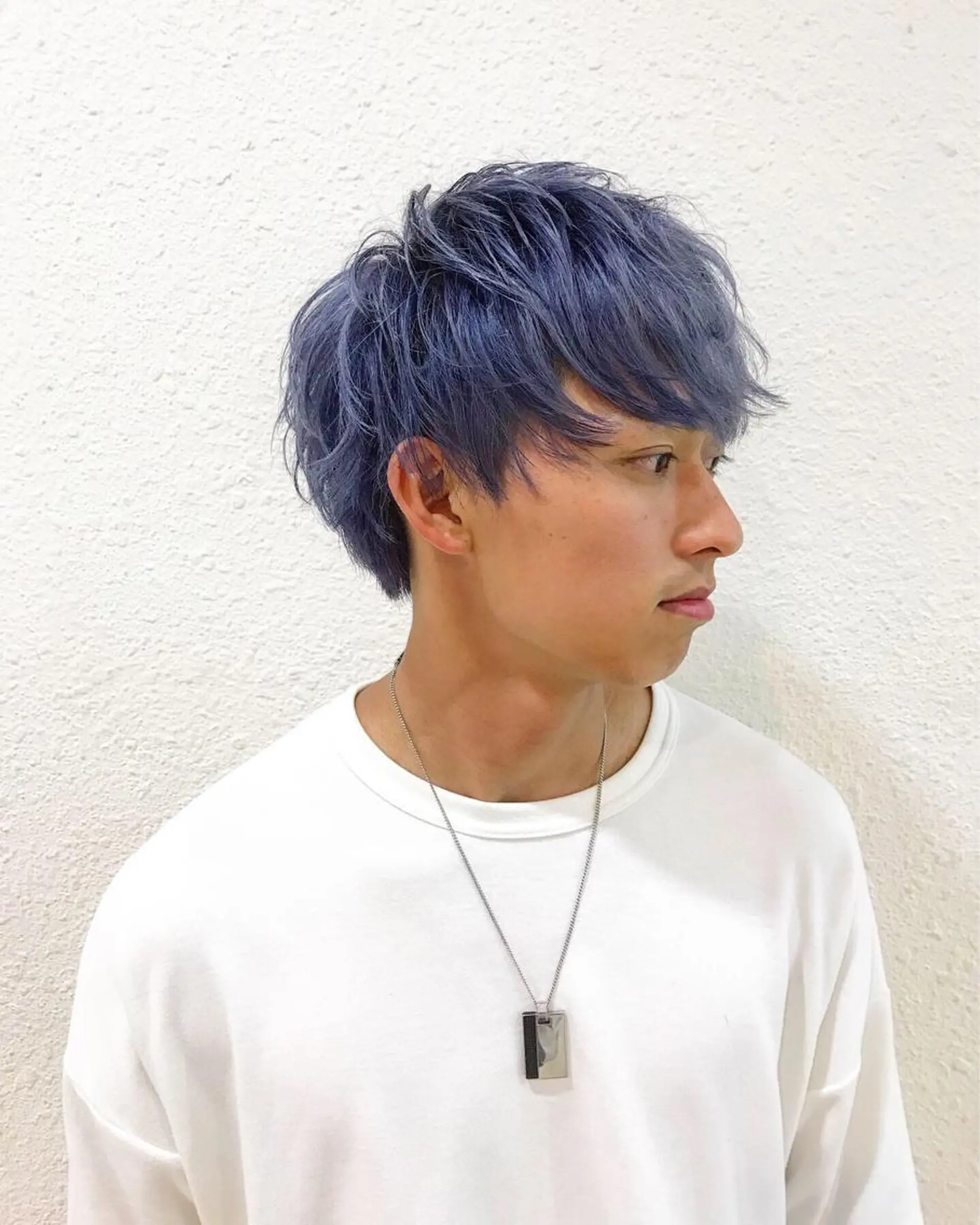 メンズ メンズブリーチ マッシュ カット ヘアカラー 🟦メンズパーマ🟦 横浜駅｜小上馬淳司のヘアスタイル