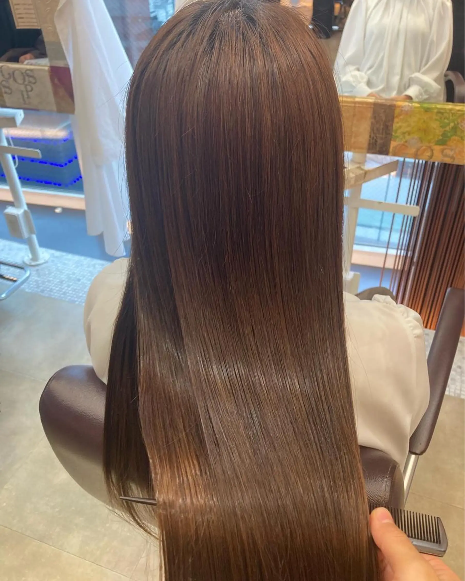 ロング 縮毛矯正 GOSSIP信国 瑞絵のヘアスタイル