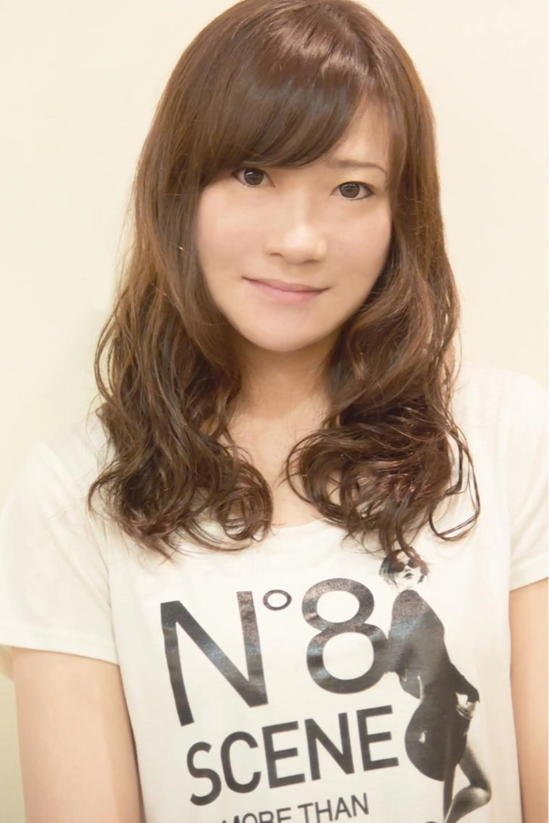 セミロング カラー パーマ セミロングパーマ アッシュ 透明感カラー Royd's 【府内店】のヘアスタイル