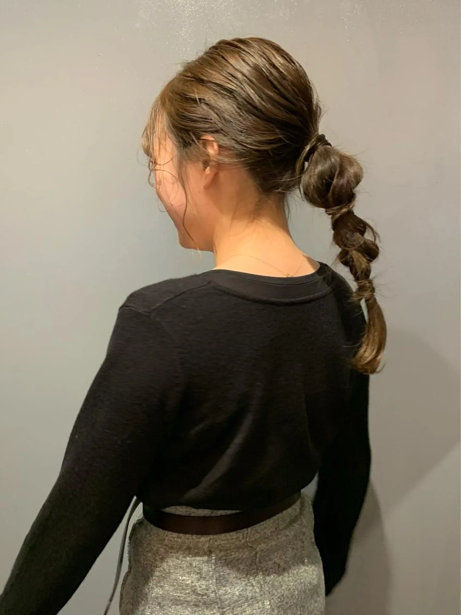 カラー ベージュカラー イズミ ナナコのヘアスタイル