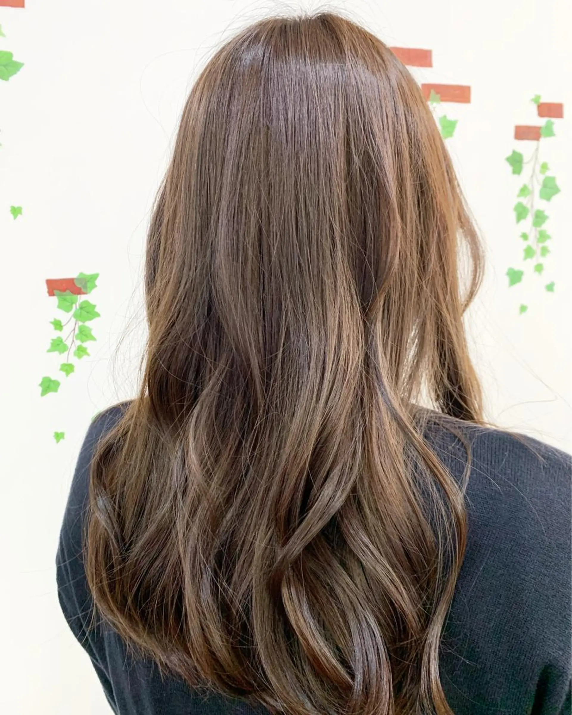 ロング パーマ デジタルパーマ 安井 友紀子のヘアスタイル