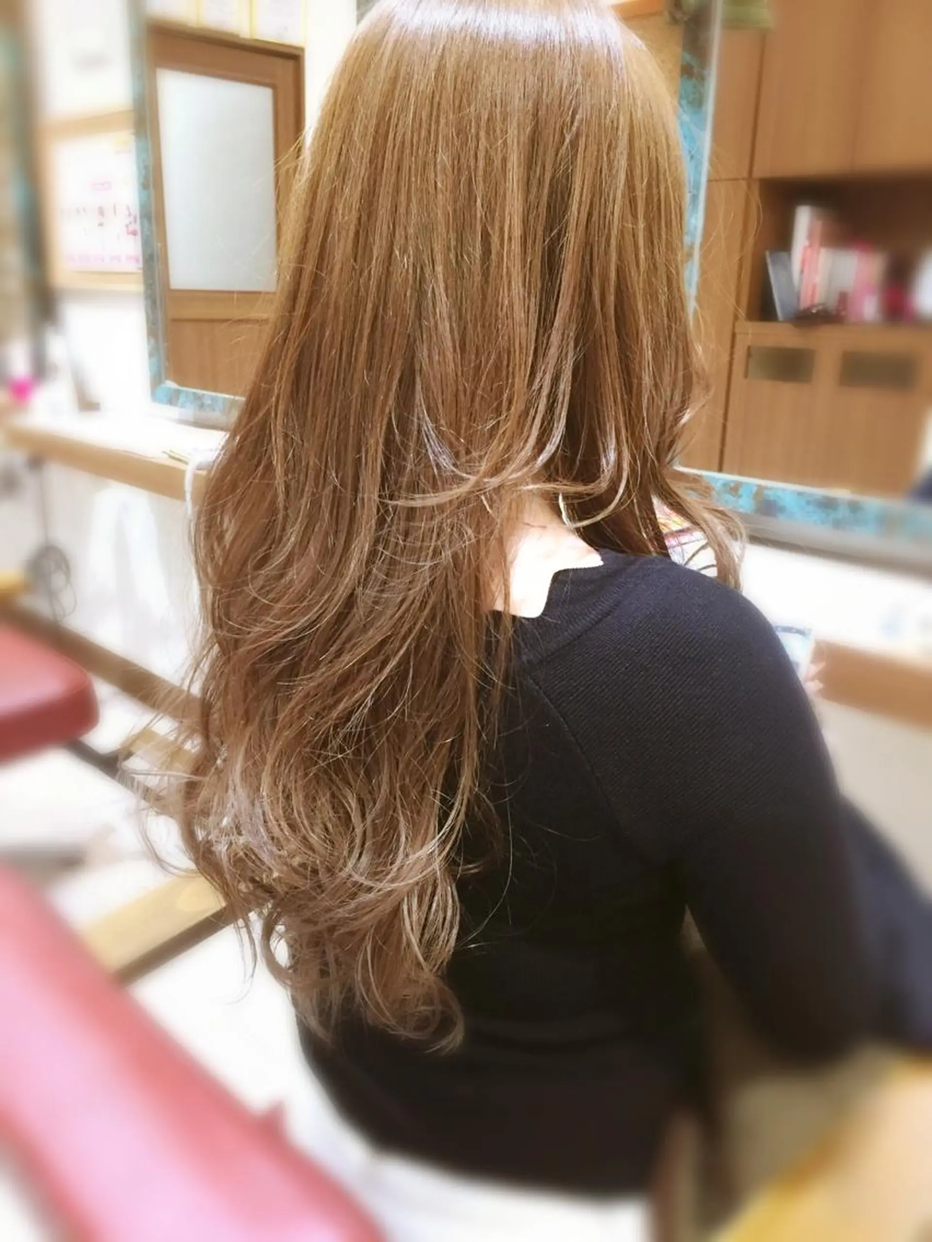 ロング パーマ レイヤーカット 🌈２０年目突入🎉 山口のヘアスタイル