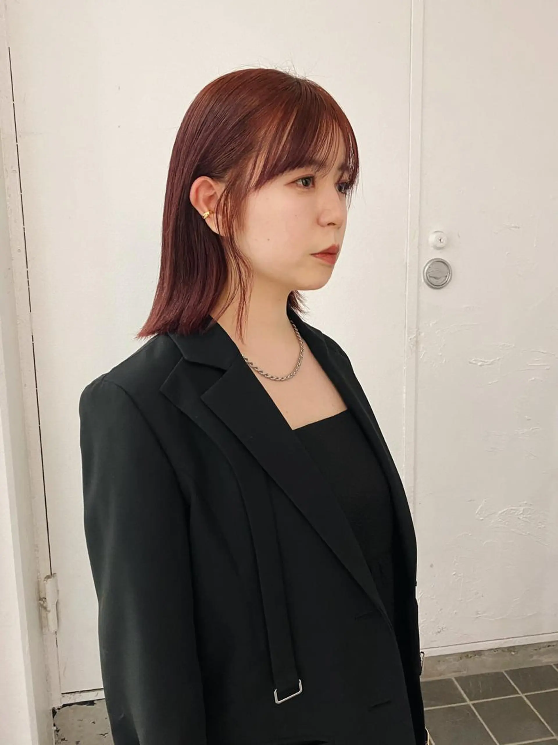 ミディアム ミディアムパーマ ボブ ハイライト 髪質改善 韓国風ヘア THE AGATA TOKYO所属・スパイラルパーマ/デ ザインカット/アミのヘアスタイル