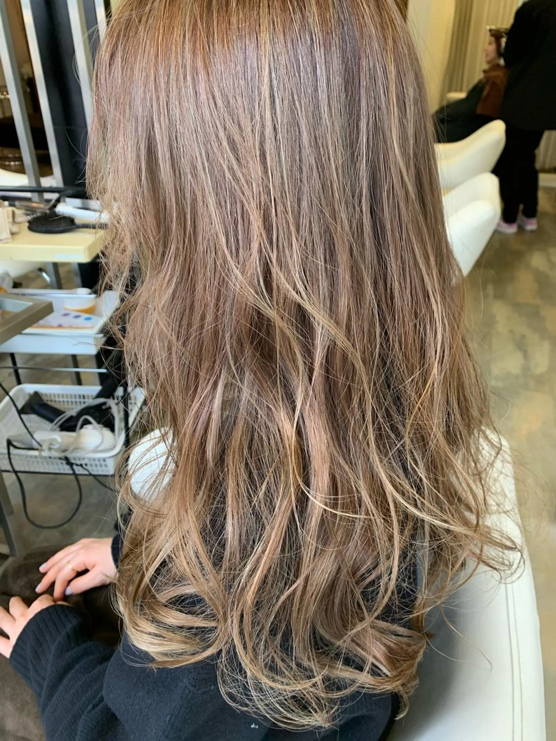 ロング カラー ヘアカラー トリートメント 畑中康志 美髪矯正/ハイトーンのヘアスタイル