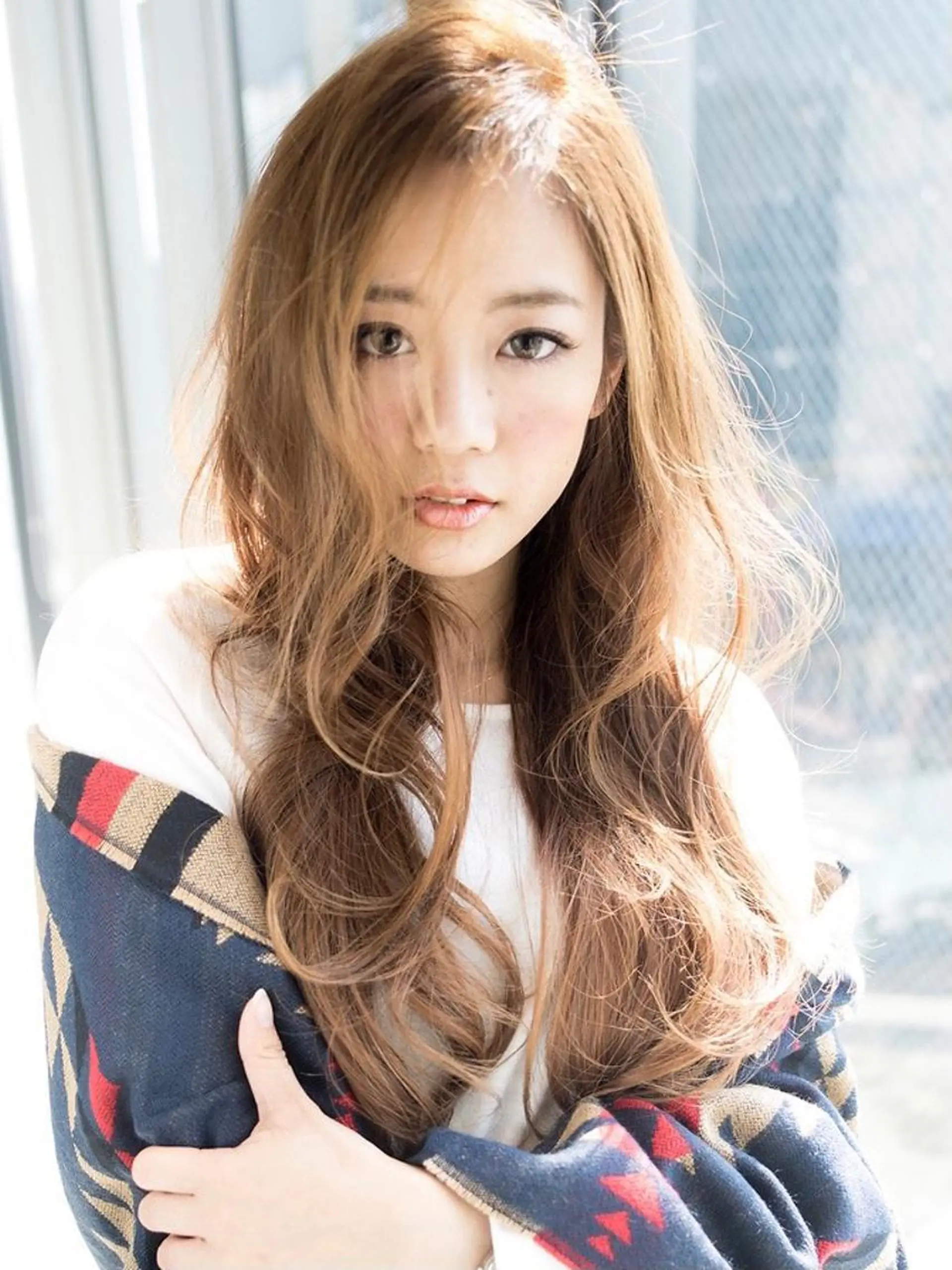 ロング カラー 韓国風ヘア オルチャンヘア ✨️美髪矯正×似合わ せ艶カラー✨藤田透のヘアスタイル