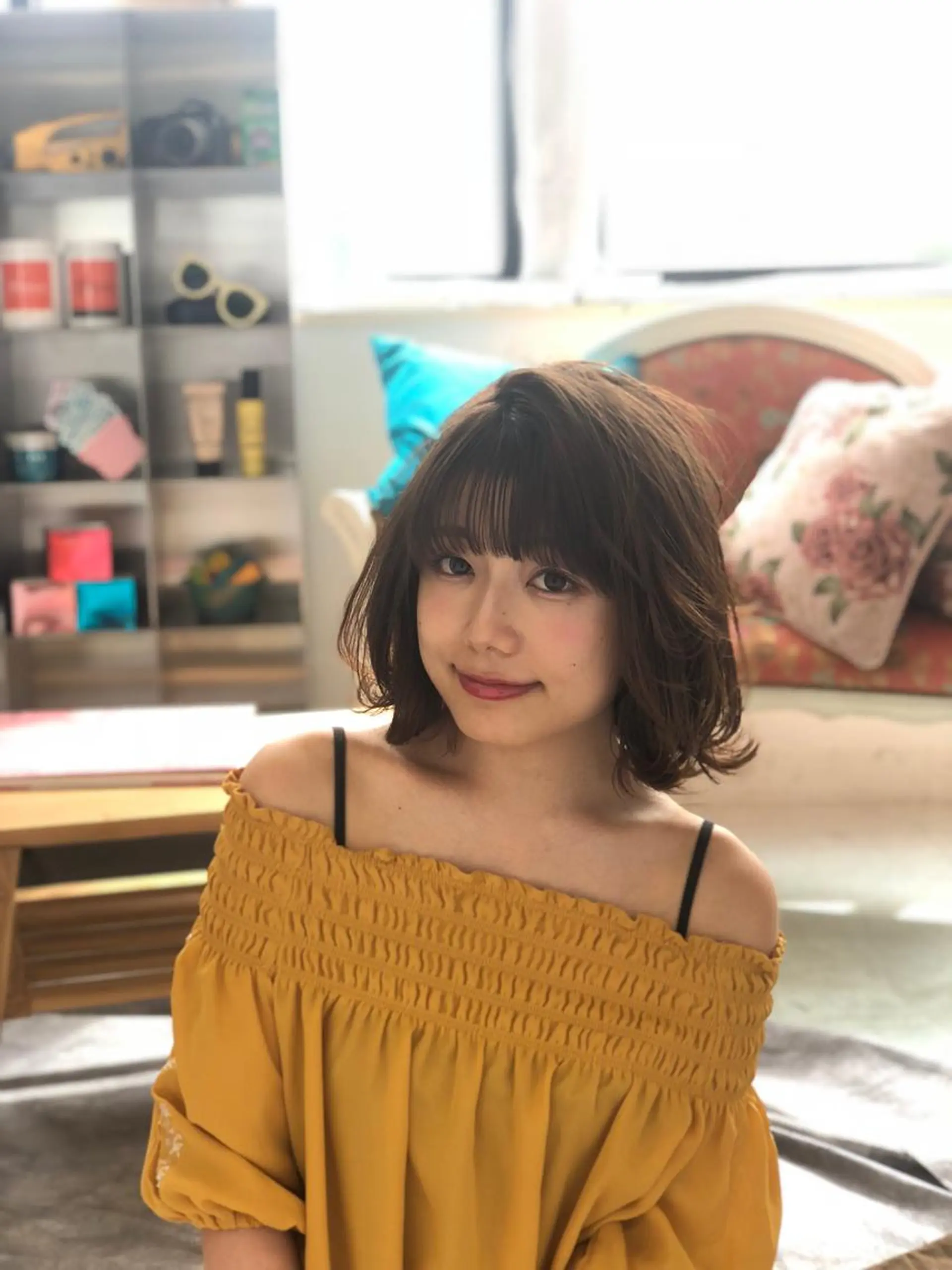 ミディアム 松戸　レイヤーカット 野口　康太郎のヘアスタイル