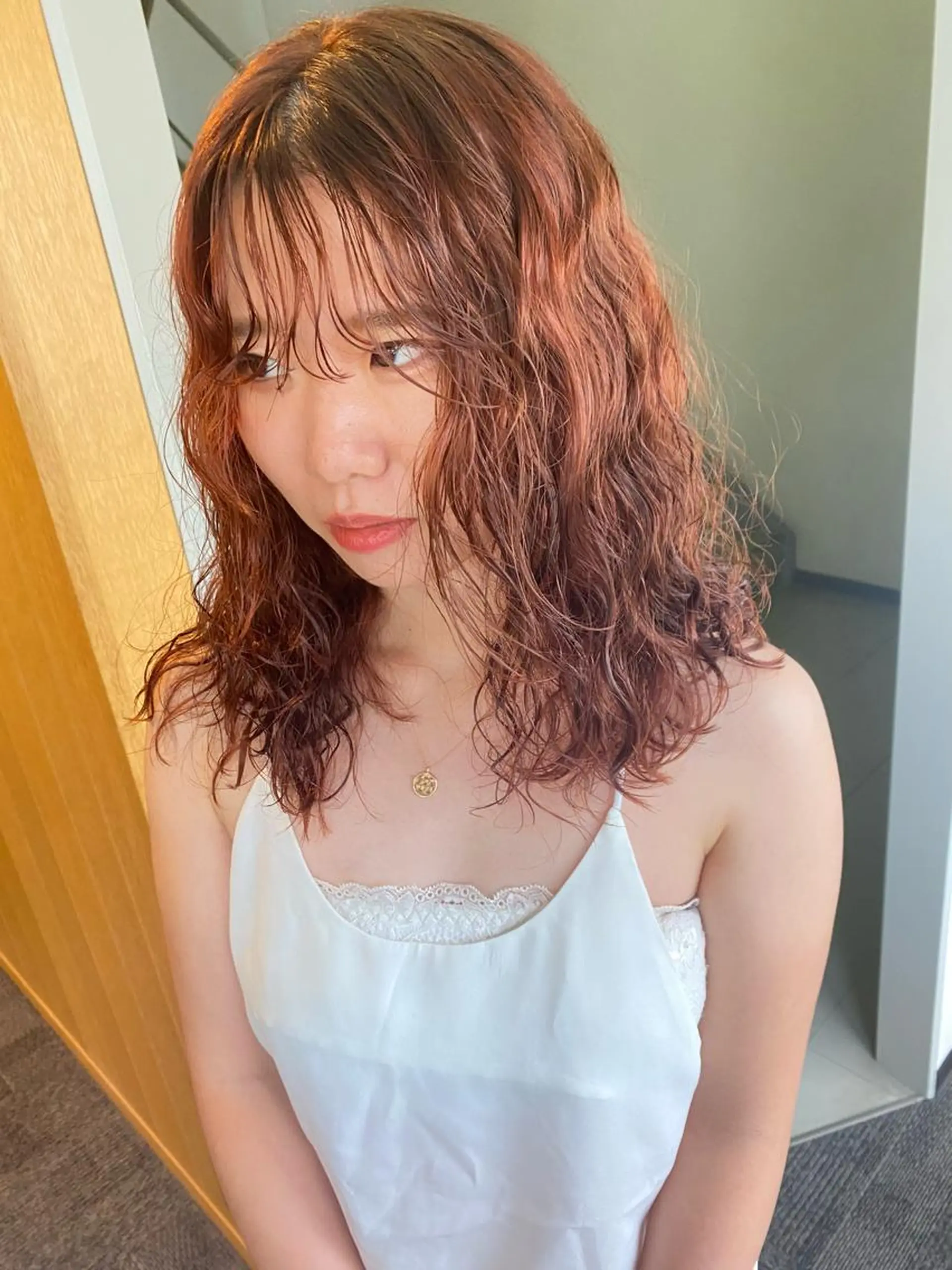 セミロング デザインカラー/ボブ ブリーチカラー/ユリのヘアスタイル