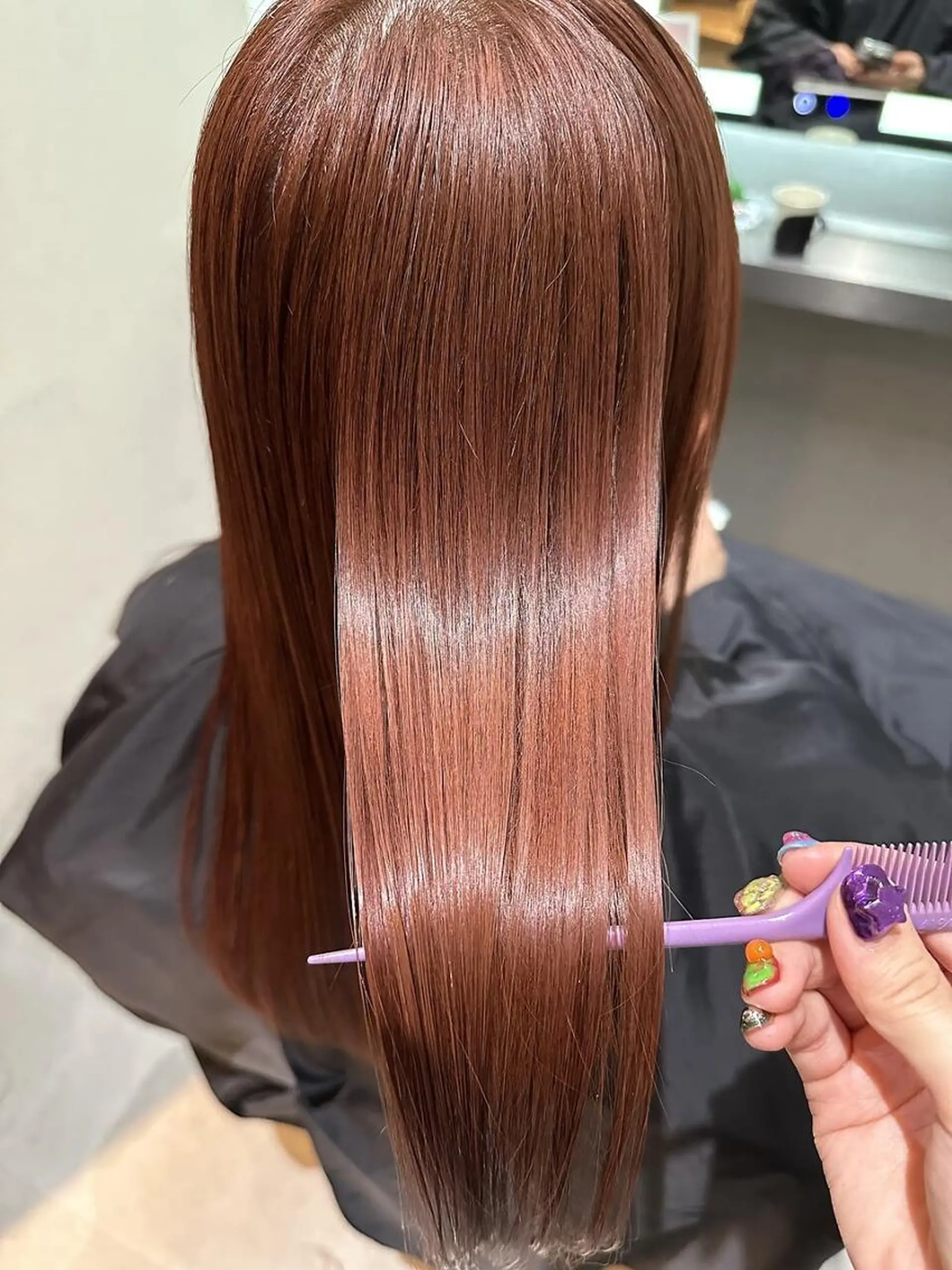 ロング カラー ショートボブ バレイヤージュ ブリーチ ダブルカラー ハイライトカラー カット ヘアカラー トリートメント N°sopo 札幌大通のヘアスタイル