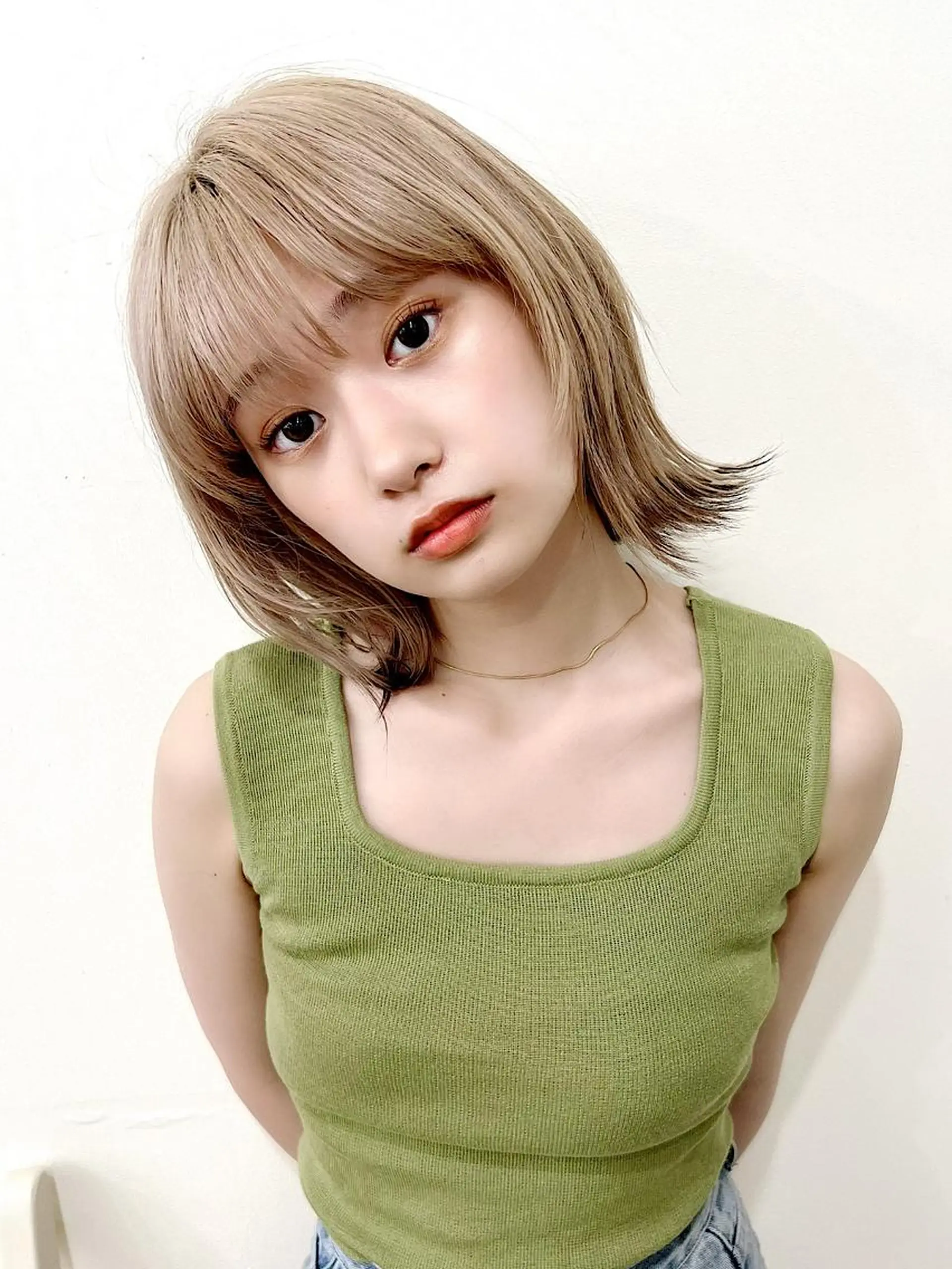 ミディアム カラー ヘアアレンジ カット ヘアカラー トリートメント "オトナ髪”/ LAKA TOCCAのヘアスタイル