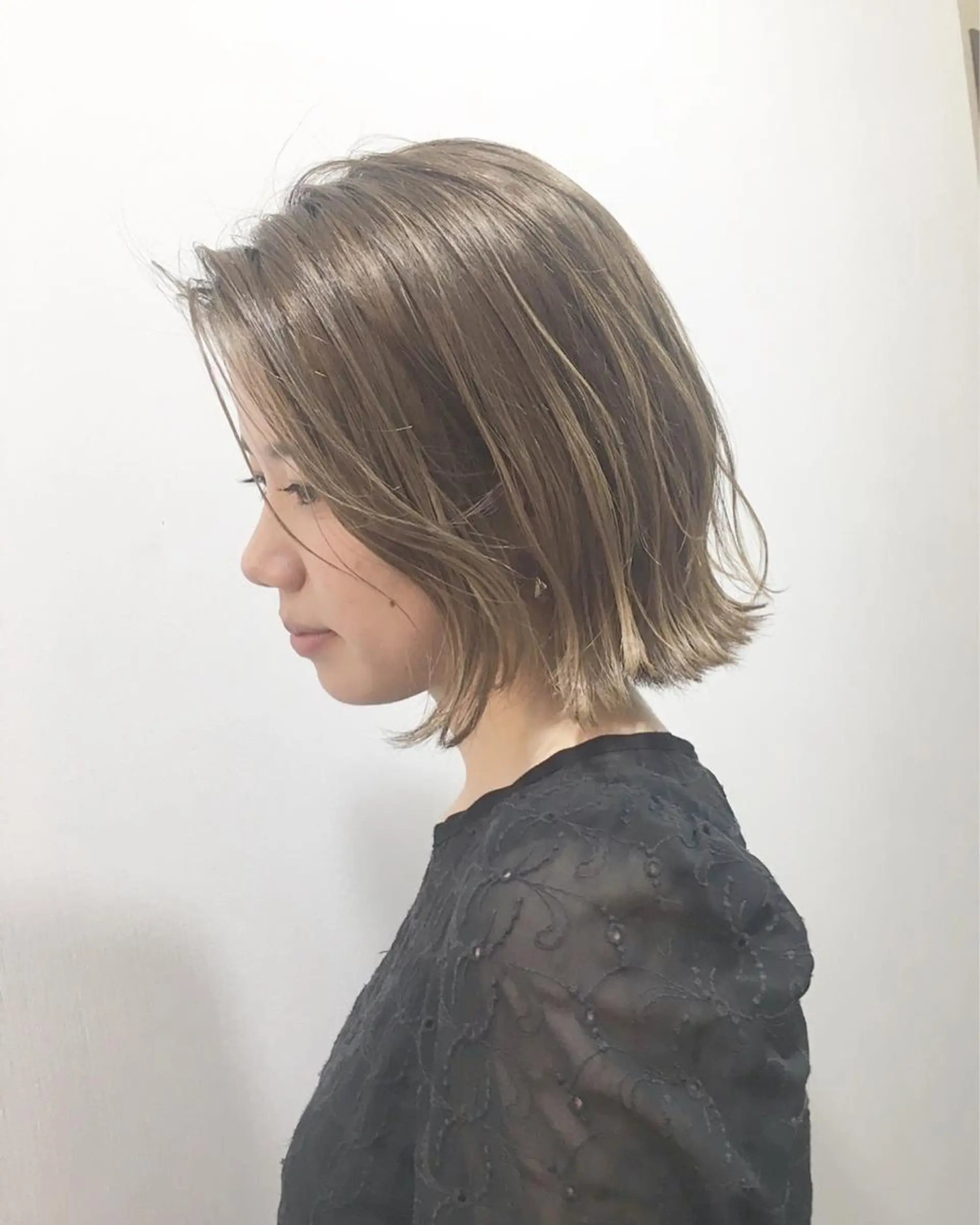 ミディアム カラー カット ヘアカラー トリートメント テディ teddyのヘアスタイル