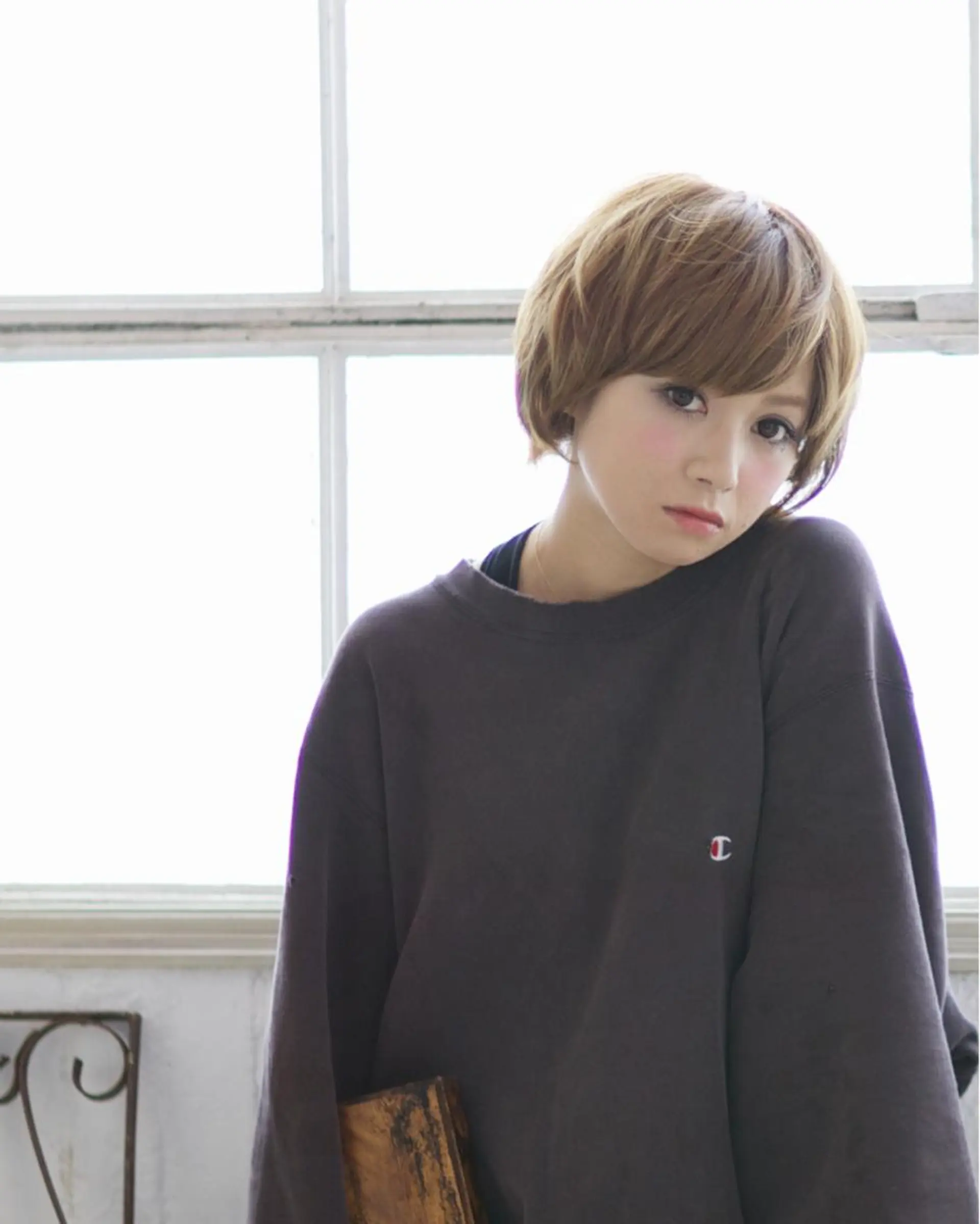 ショート ミディアム カラー パーマ 髪質改善 ami byAbsoのヘアスタイル