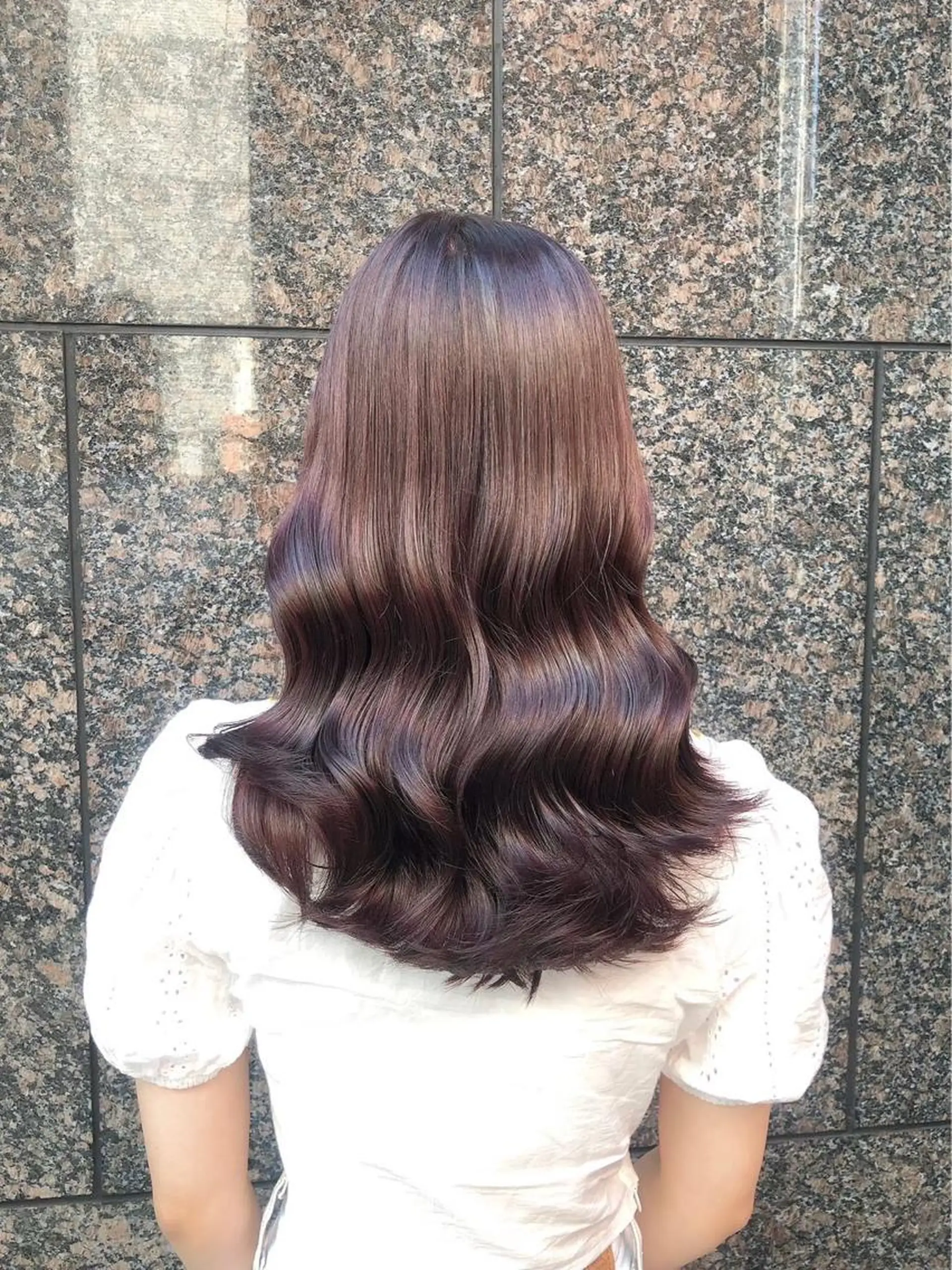 ロング カラー ラベンダーカラー カット ヘアカラー トリートメント 縮毛矯正/髪質改善/ レイヤー/石井龍のヘアスタイル