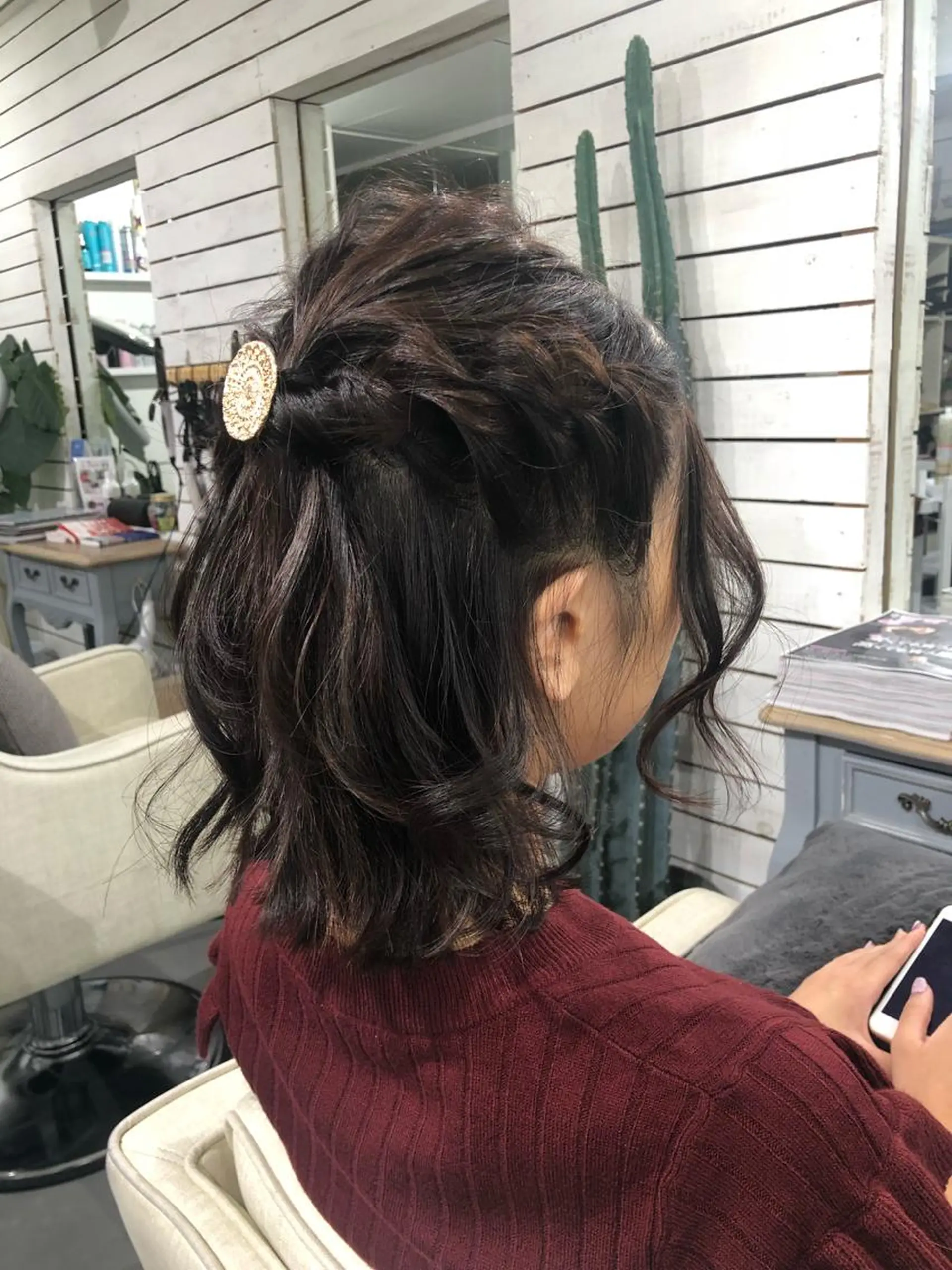 ヘアアレンジ ハーフアップ 🦋美髪／エクステ 🦋アベイクミのヘアスタイル