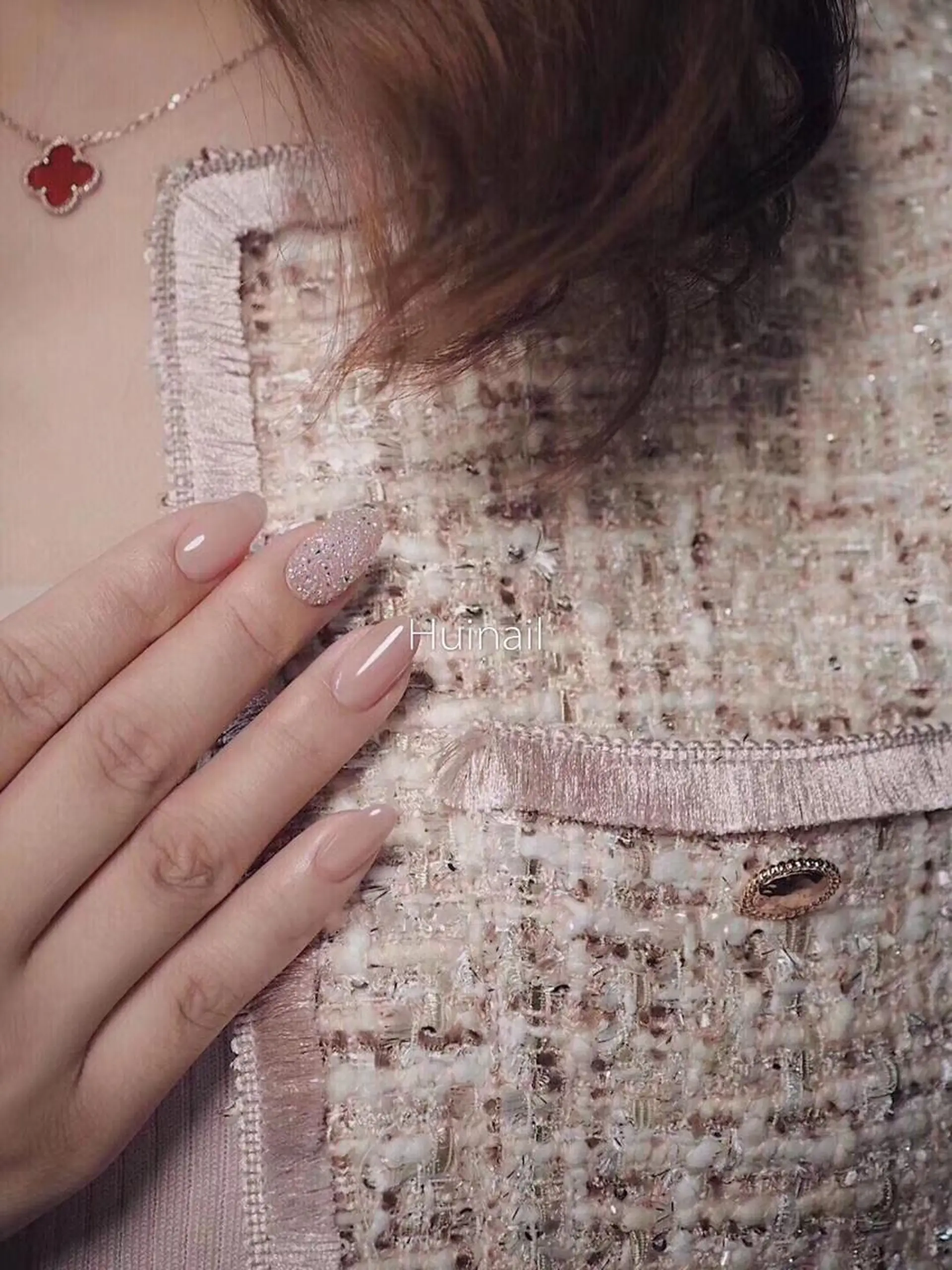 ミディアム ハンドネイル めぐみのネイルサロン スタッフ練習のネイルデザイン