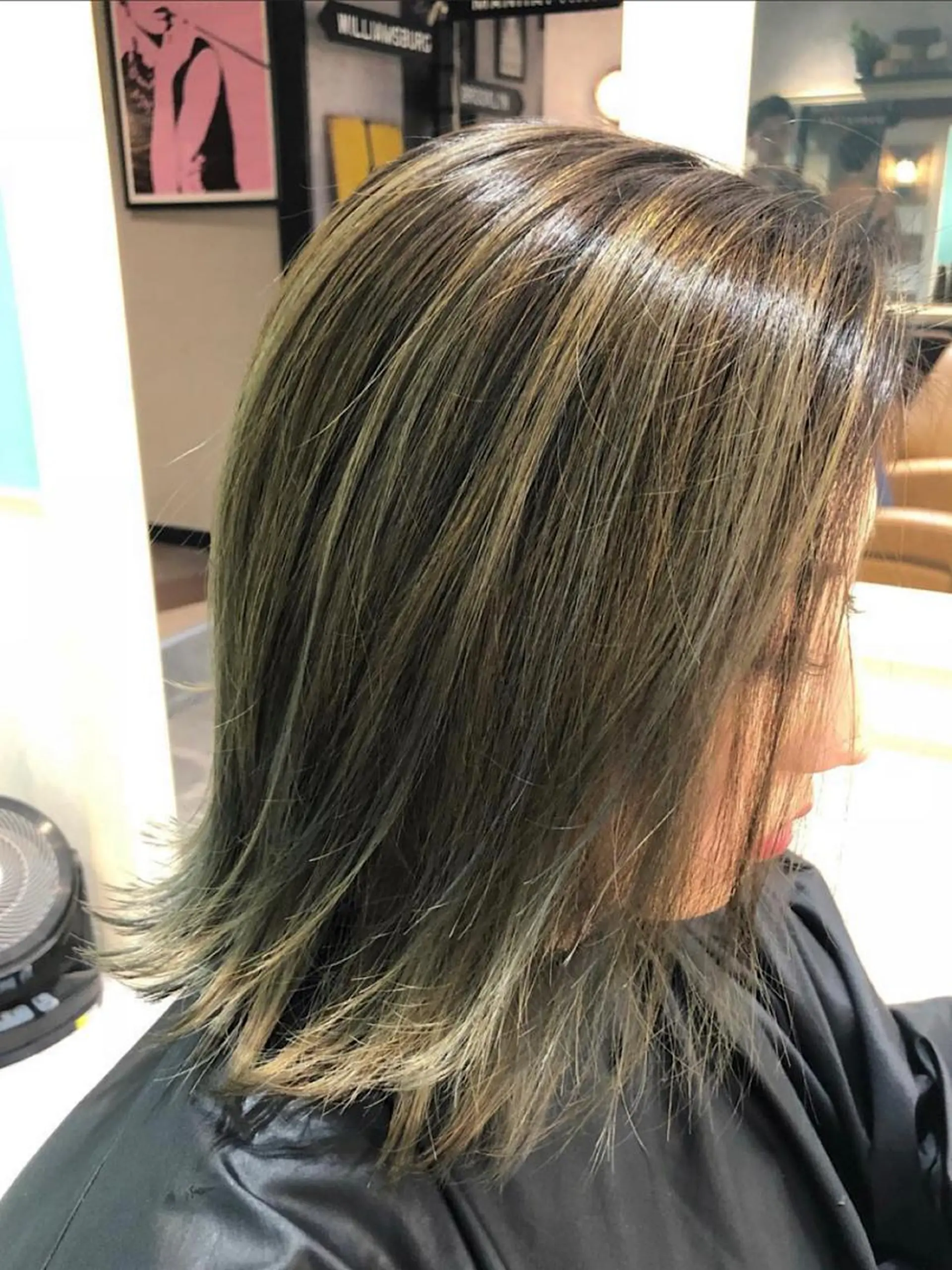 ミディアム 韓国／ハッシュカット ／透明感カラー／金野のヘアスタイル