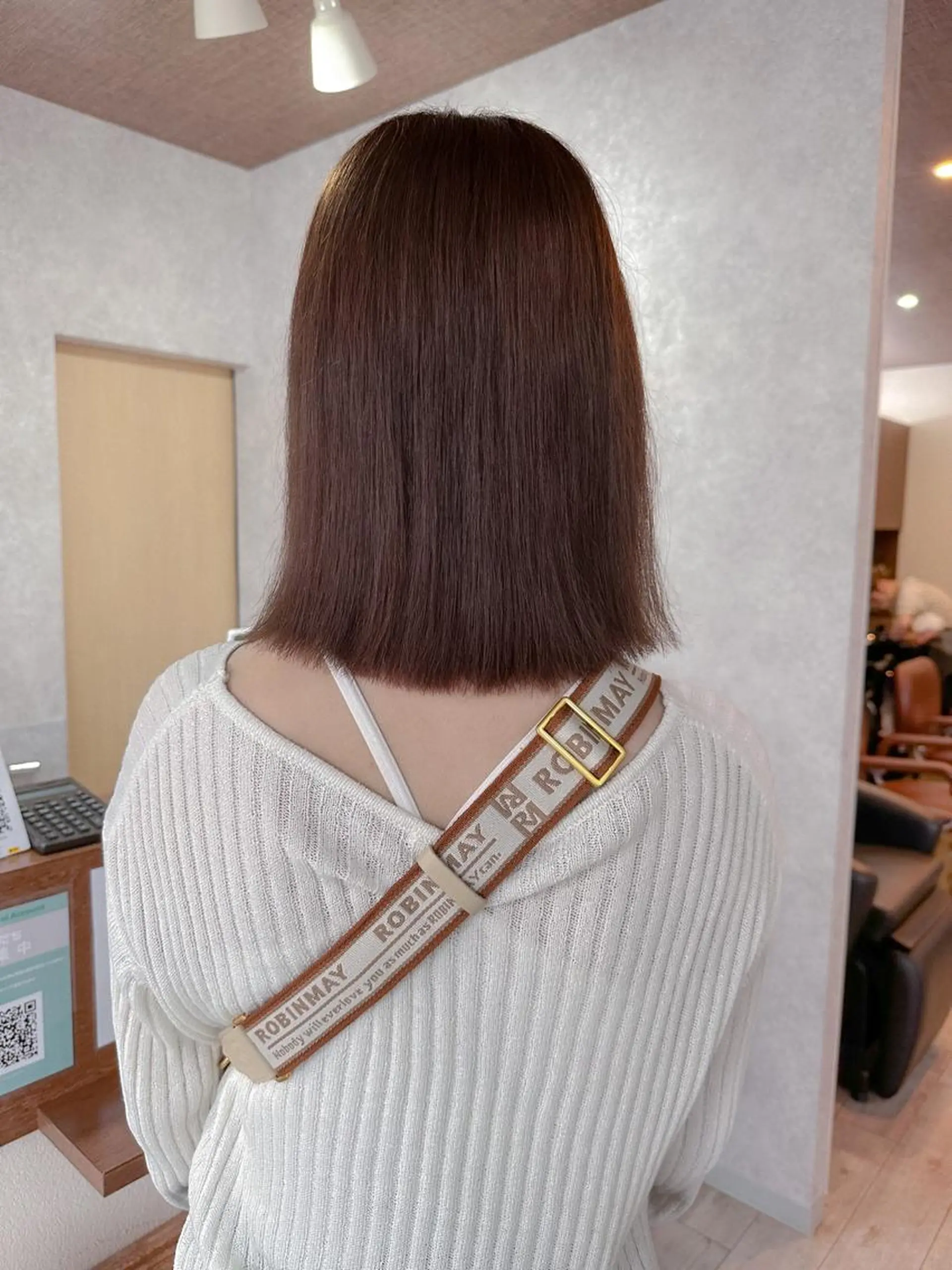 ミディアム カラー ベージュカラー レイヤー/高橋 みく /池下/千種のヘアスタイル