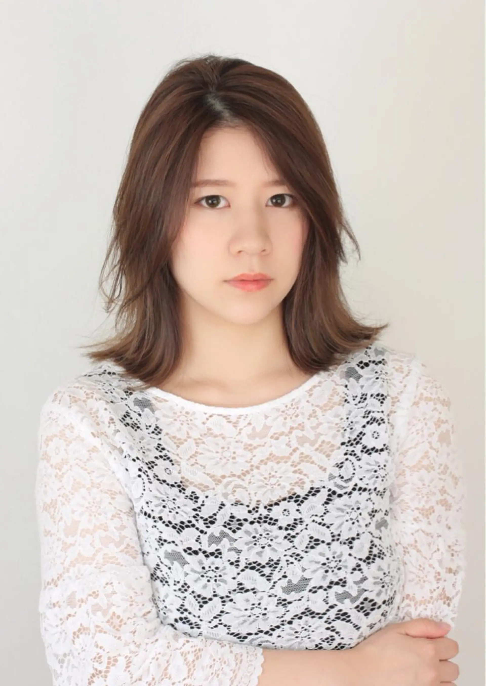 ミディアム 奥田 真二のヘアスタイル
