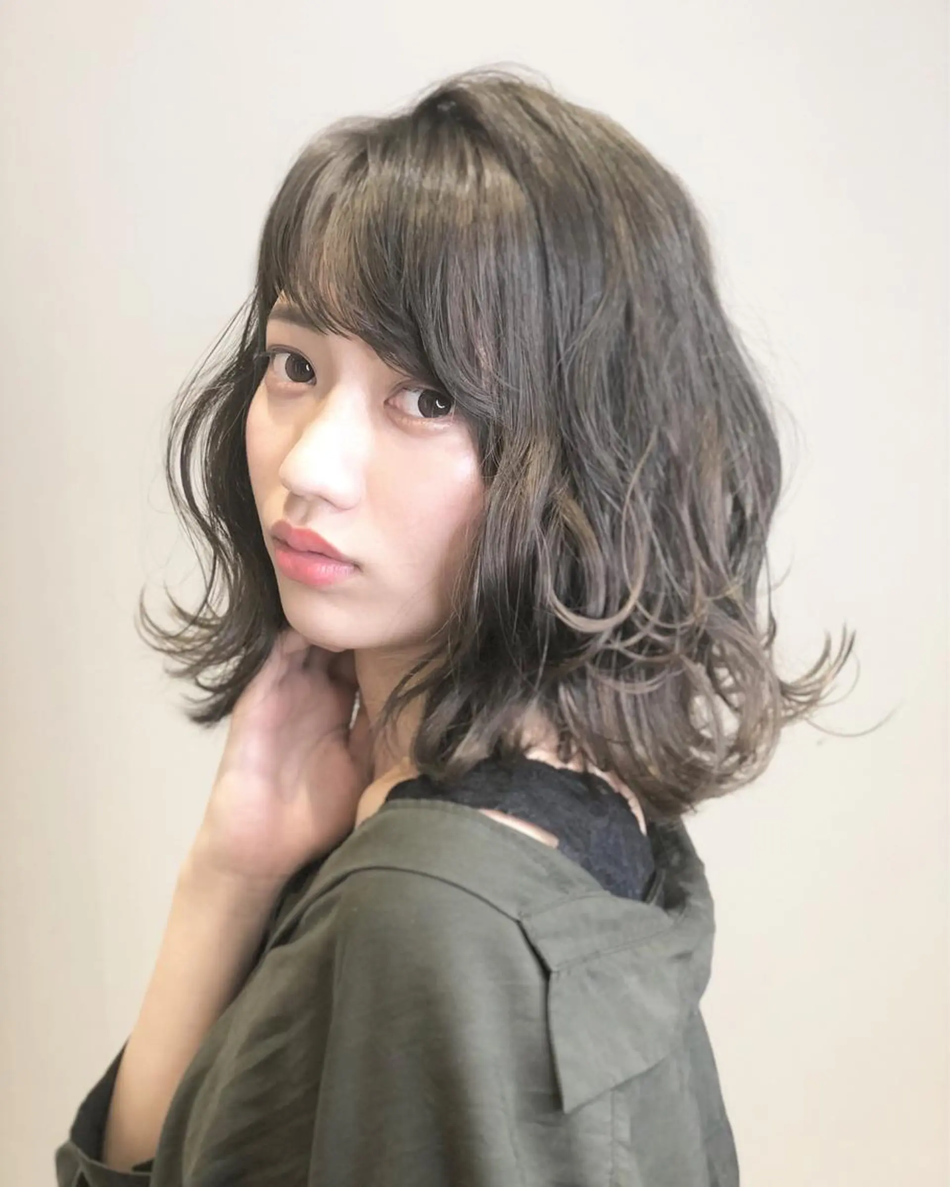 ミディアム ブリーチ/髪質改善 NYNY大久保のヘアスタイル